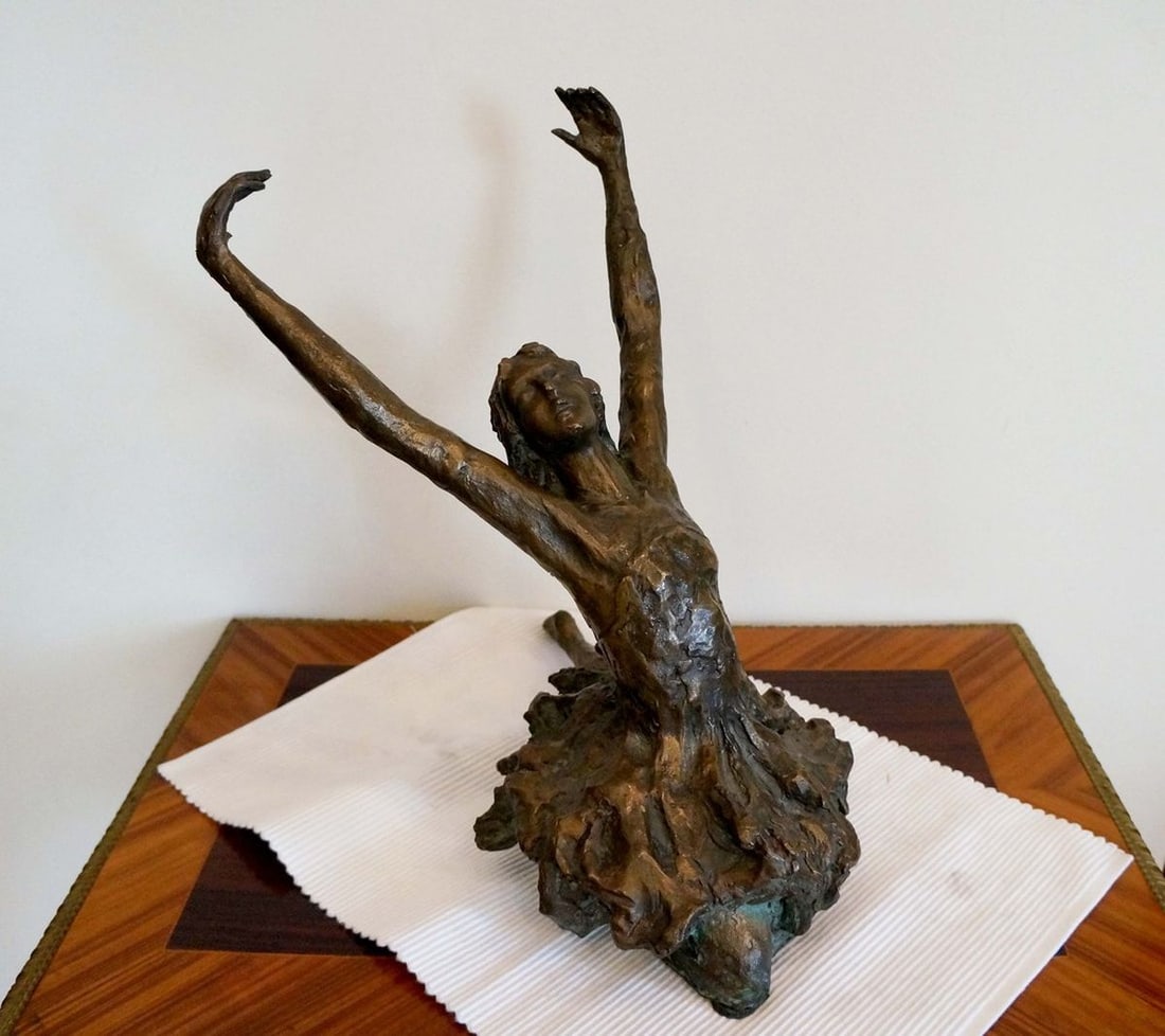 USSR Sculpture "Dying Swan" Matvey Genrikhovich Manizer 1930s - 2