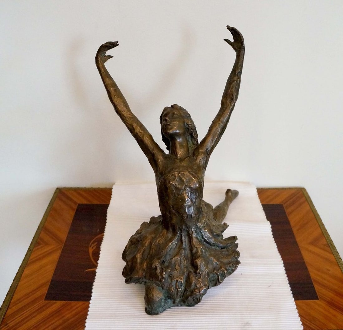 USSR Sculpture "Dying Swan" Matvey Genrikhovich Manizer 1930s - 3