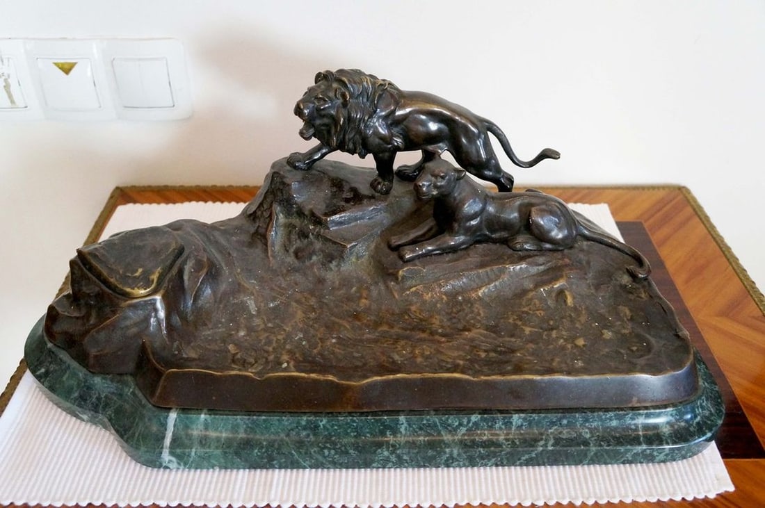 Western Europe Bronze Writing set early first half of the 20th century - 2