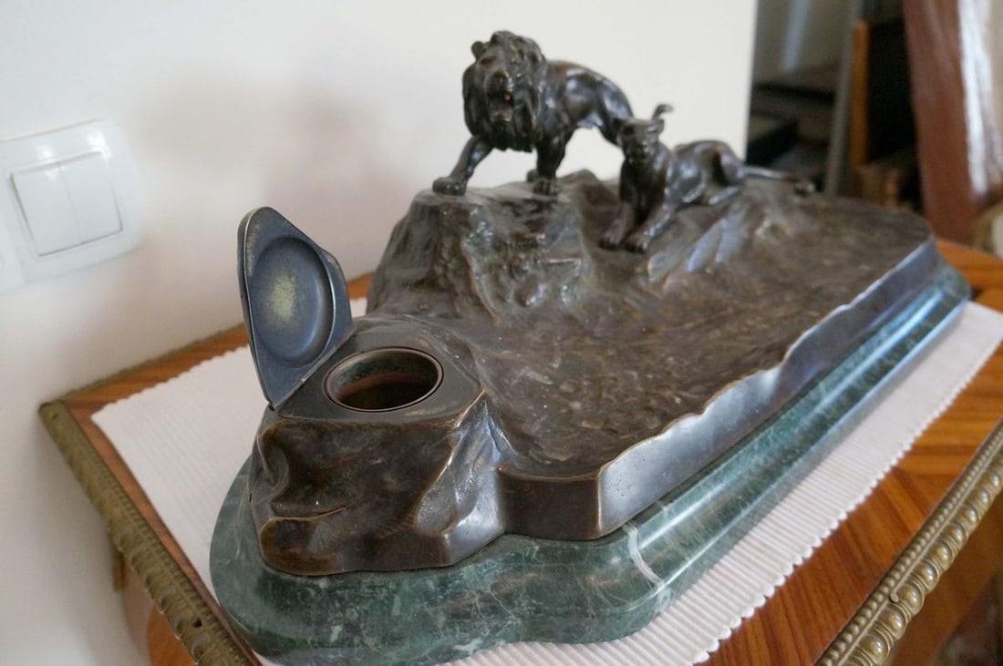 Western Europe Bronze Writing set early first half of the 20th century - 7