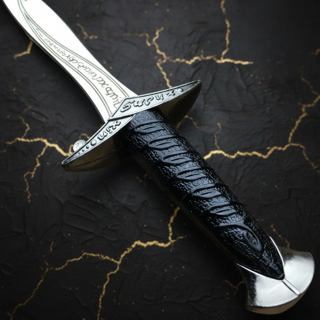 Ancient Style Fixed Blade Dagger Medieval Fantasy Collectible Knife - 3