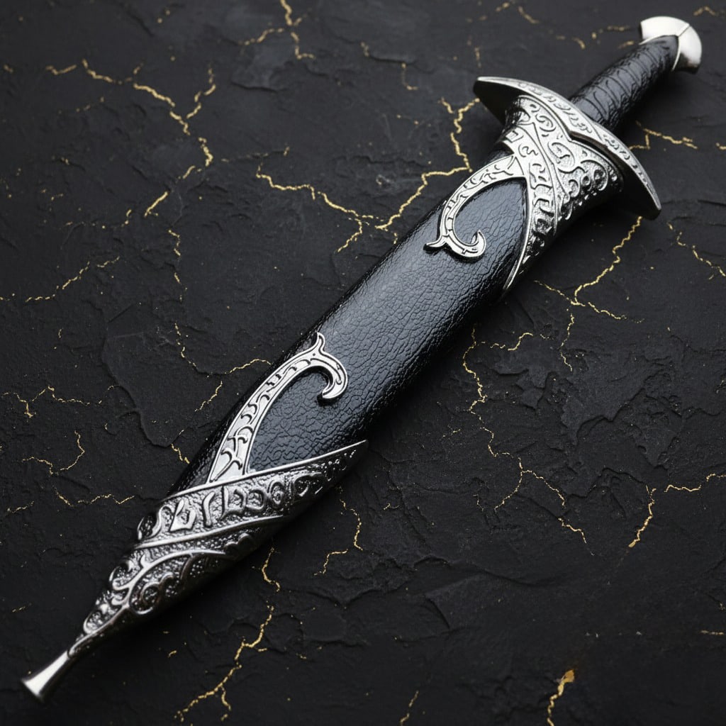 Ancient Style Fixed Blade Dagger Medieval Fantasy Collectible Knife - 4