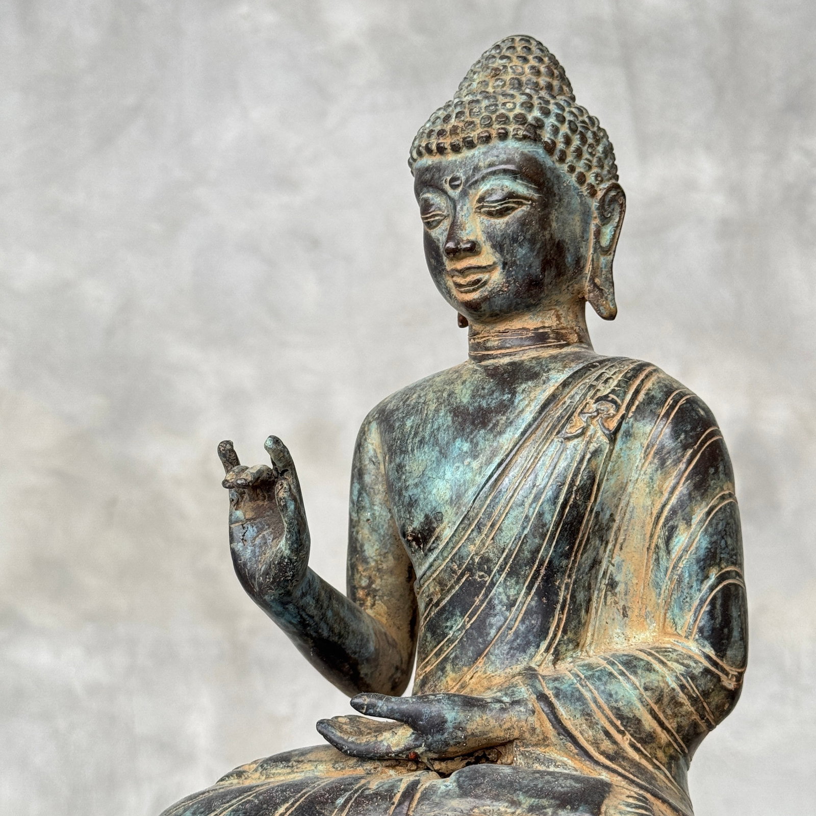 Bronze sculpture of Buddha Vitarka Mudra - 2