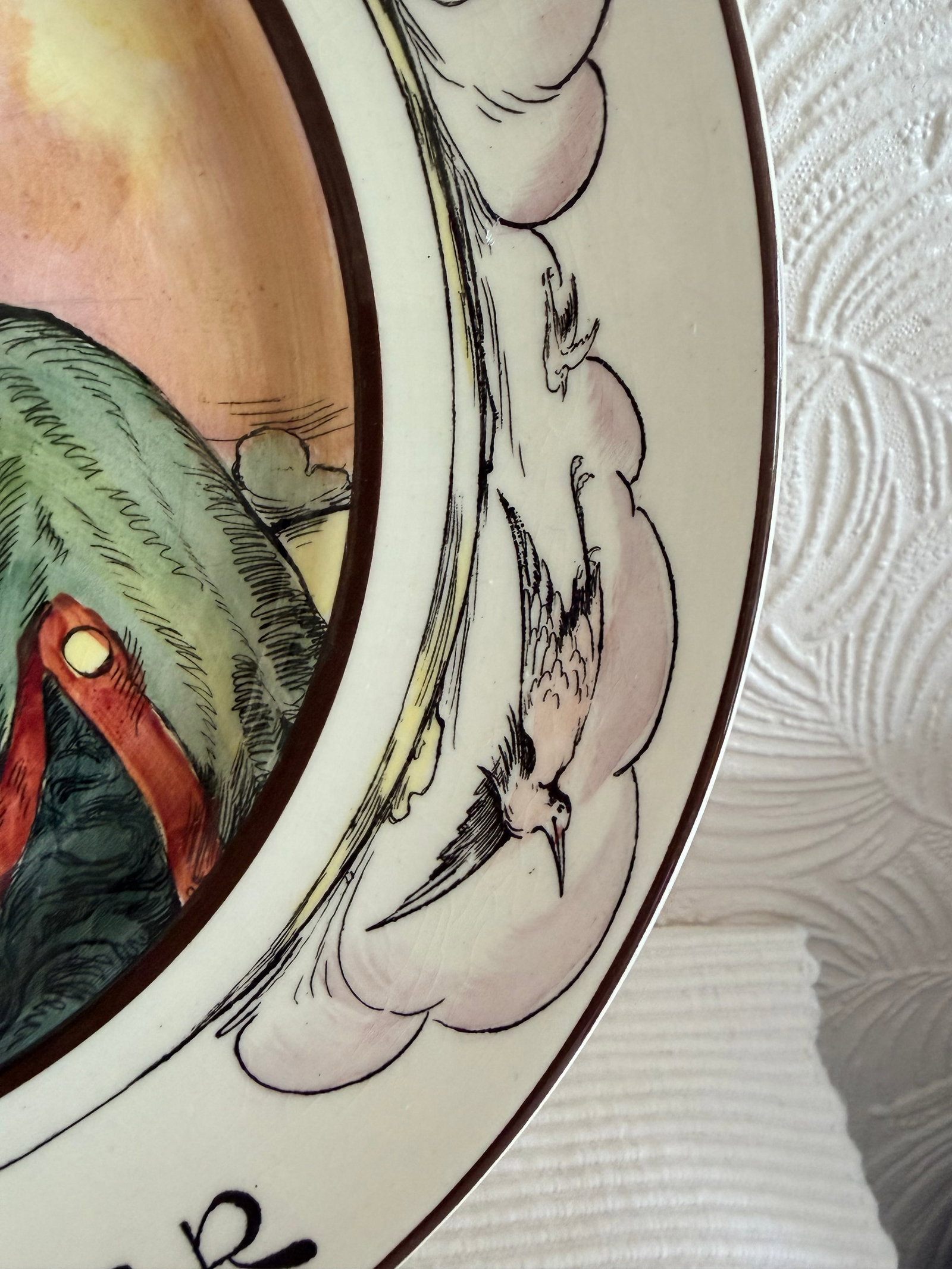 Royal Doulton "The Falconer" Seriesware Plate, Pattern D6279, England, Mid-20th Century - 12