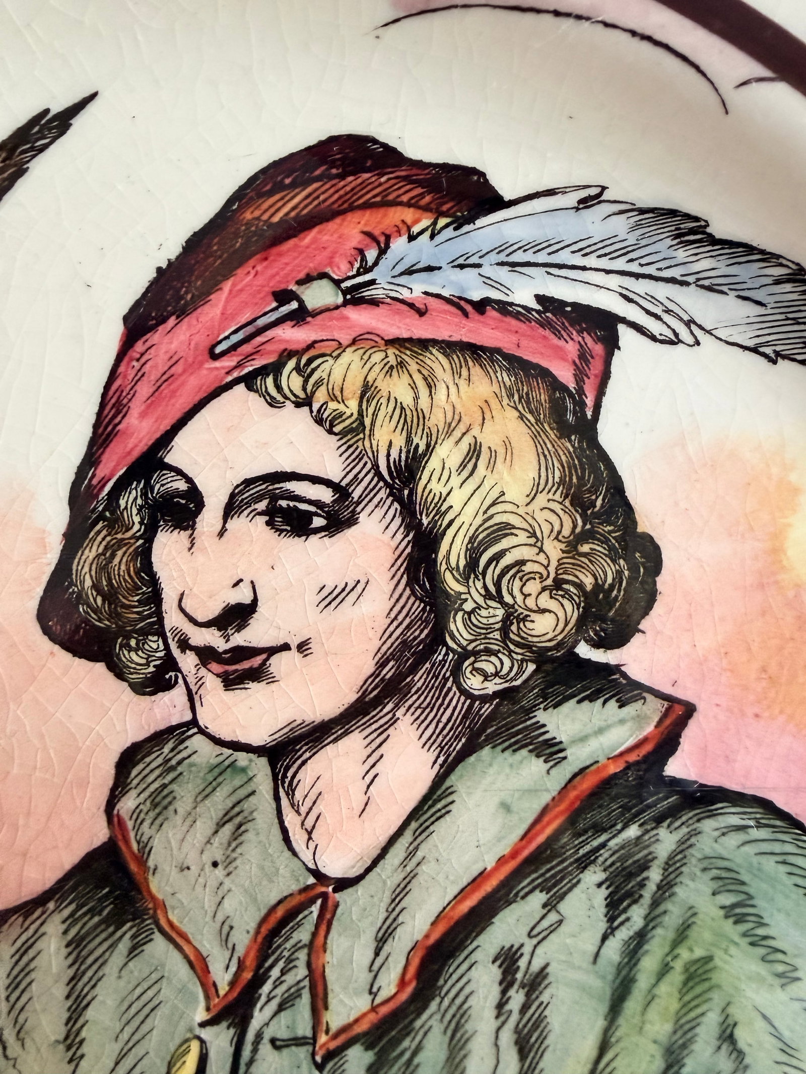 Royal Doulton "The Falconer" Seriesware Plate, Pattern D6279, England, Mid-20th Century - 3