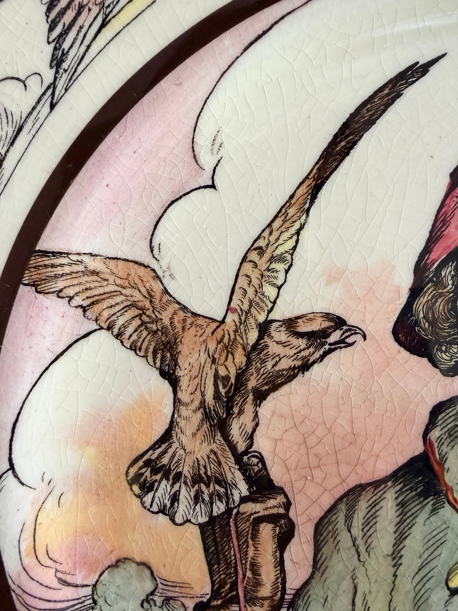 Royal Doulton "The Falconer" Seriesware Plate, Pattern D6279, England, Mid-20th Century - 5