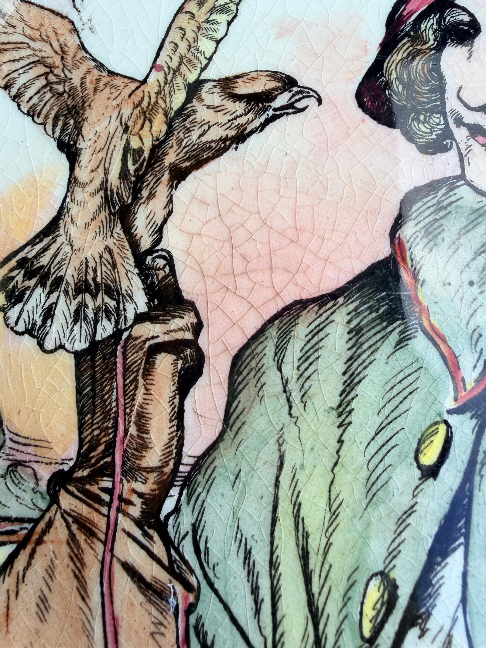 Royal Doulton "The Falconer" Seriesware Plate, Pattern D6279, England, Mid-20th Century - 7