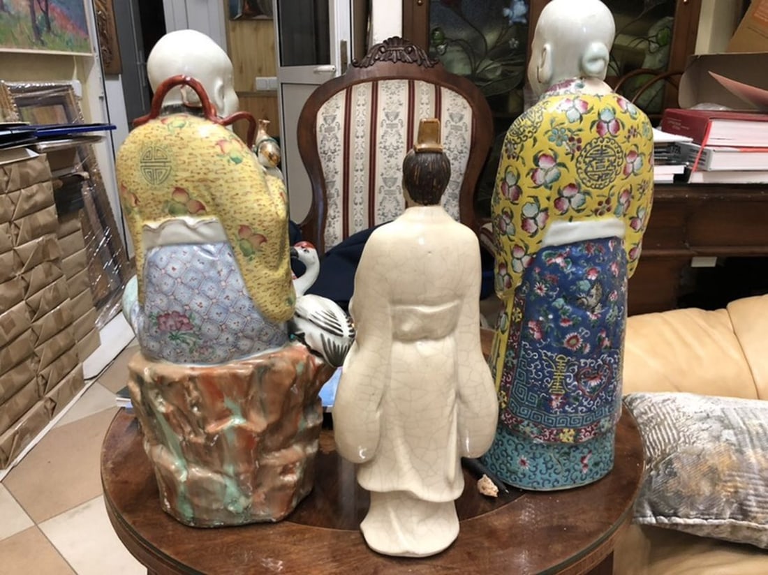 Three Buddha figures - 2