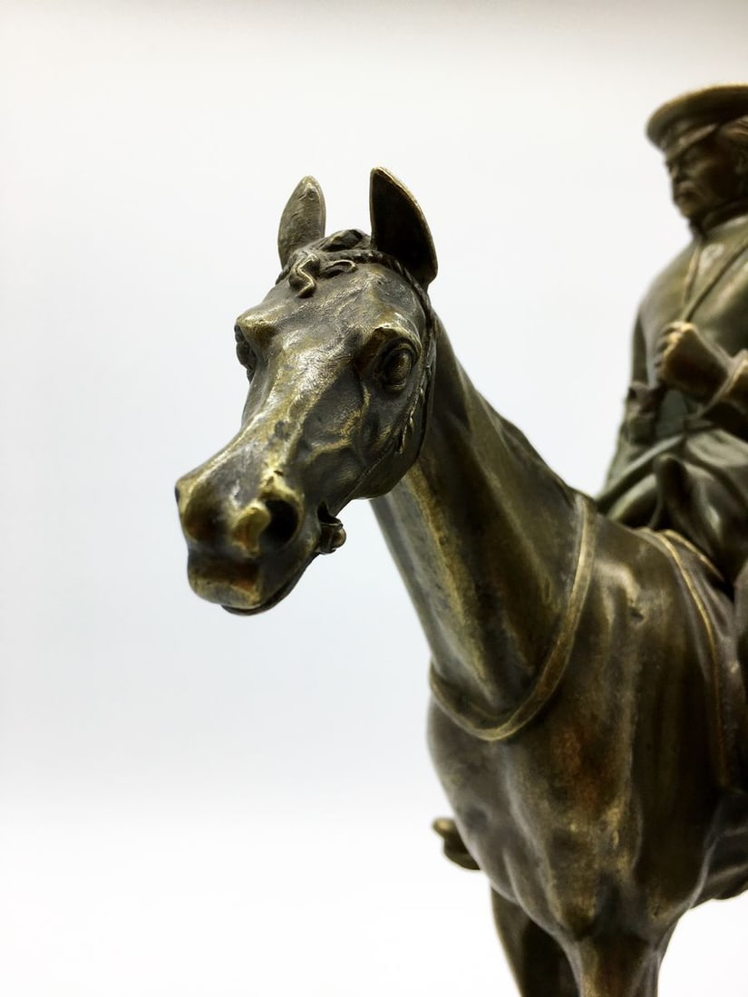 Bronze figure sculpture Eugene A. Lansere - 7