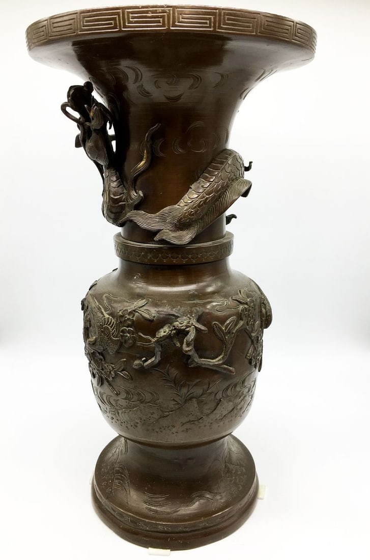 Bronze chinese vase - 7