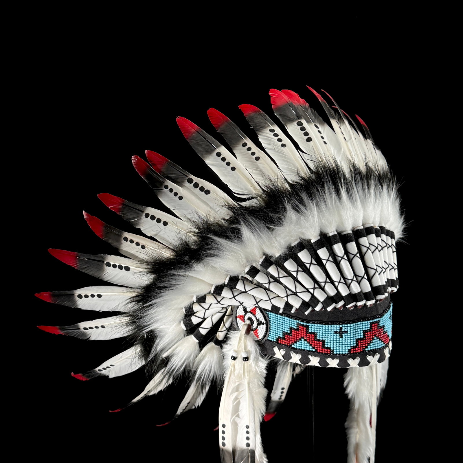 Beautiful remake of an Indian Headdress on a custom stand - 7