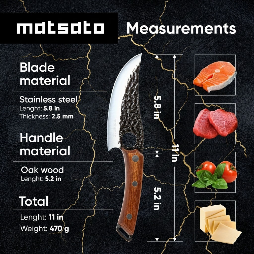 Professional Japanese Steel Kitchen Chef Knife Balanced Ergonomic Cutlery - 2