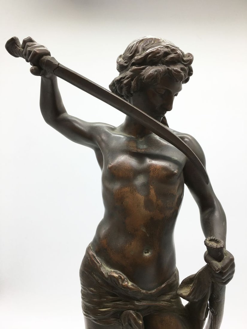 Bronze statue of Goliath David - 5