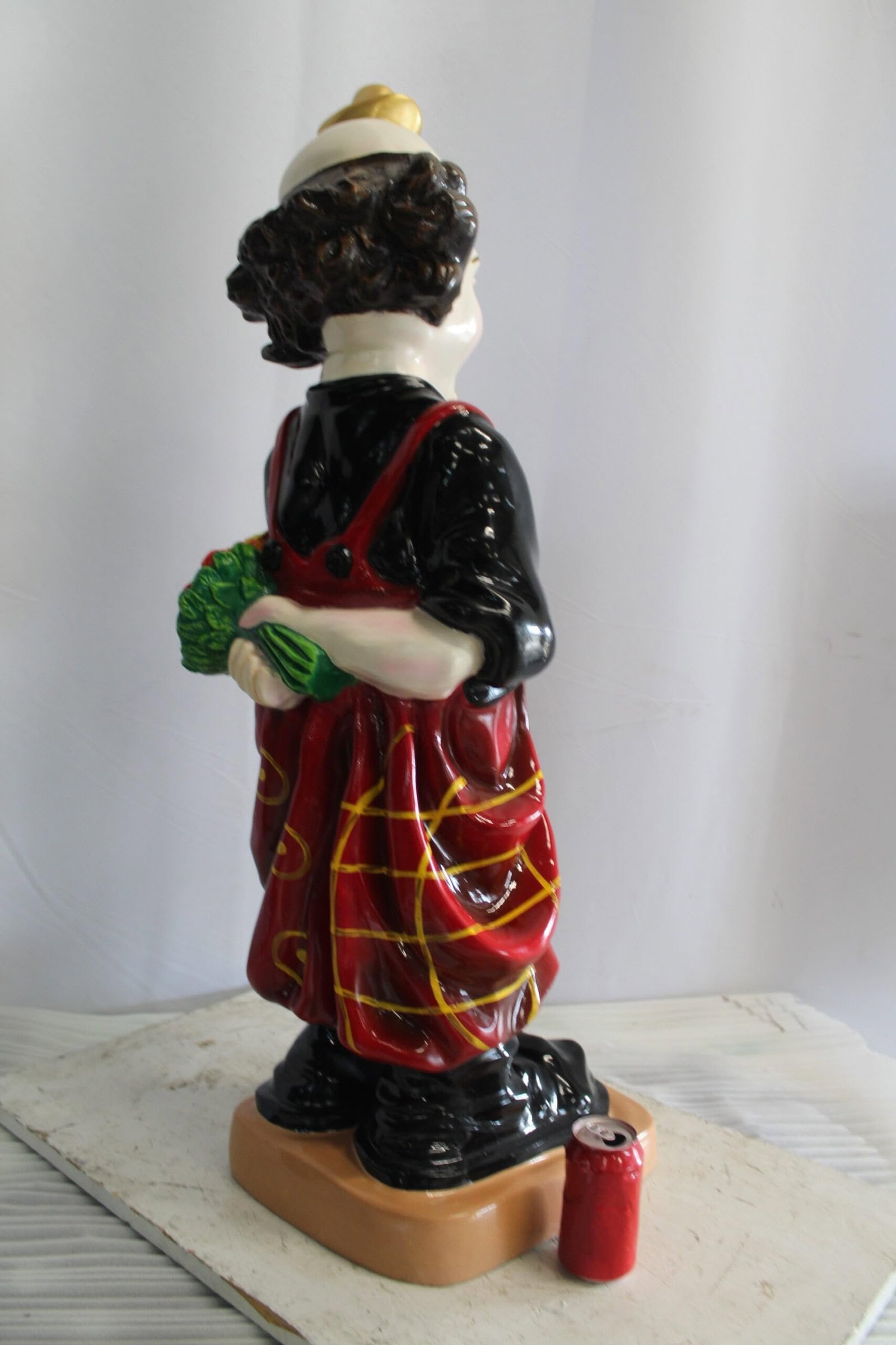 Fiberglass Clown Statue, Big Top Charm for Your Space 14" x 16" x 40"H - 7