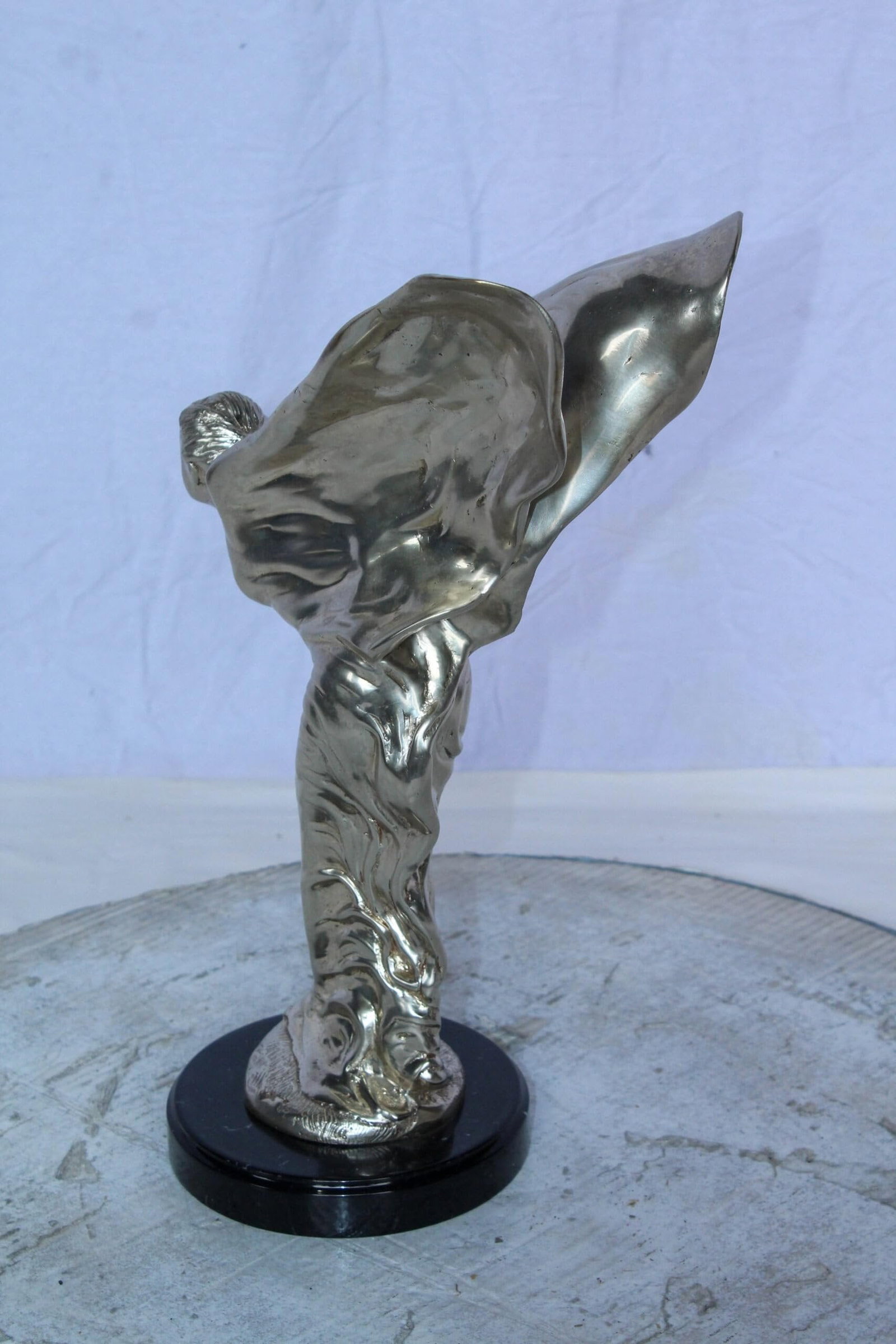 Spirit of Ecstasy Rolls Royce Replica Bronze Statue 7" x 11" x 16"H - 7
