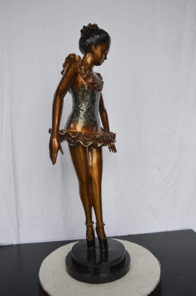 Ballet Dancer on Tippy Toes Bronze Statue - Size: 25"L x 14"W x 47"H. - 7