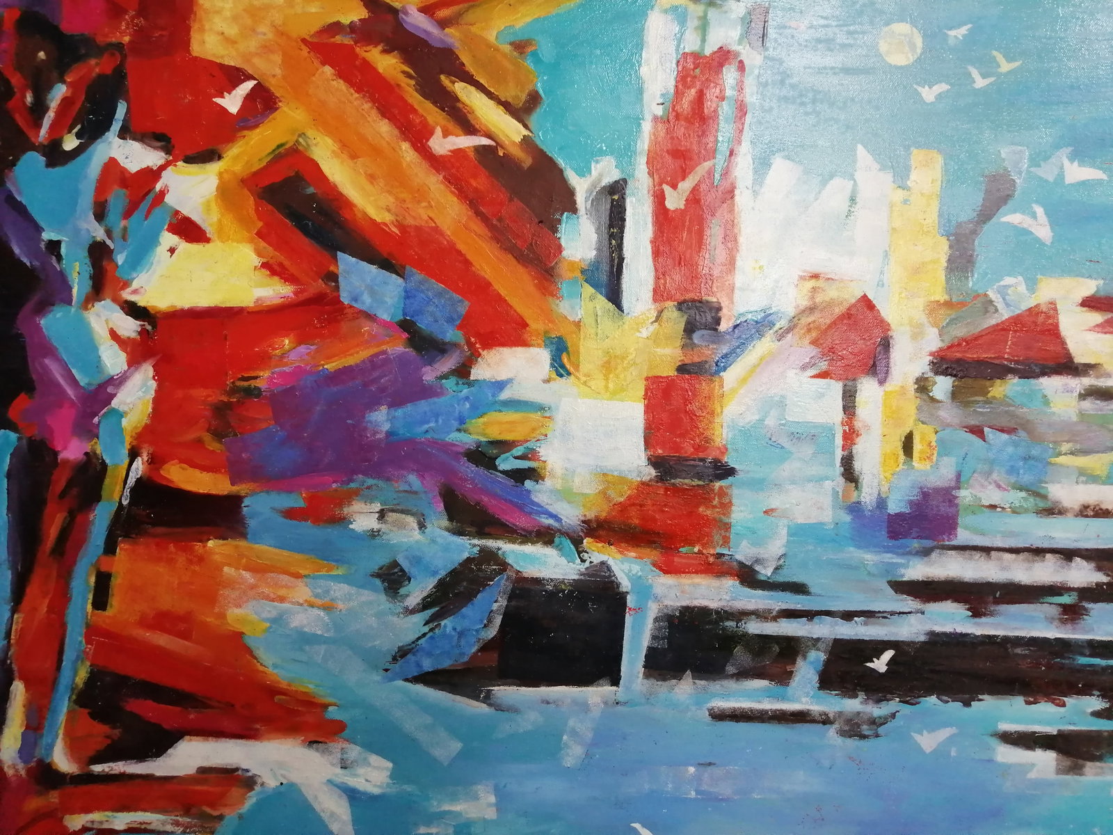 Oil painting Abstact Vadim Os'onov - 2