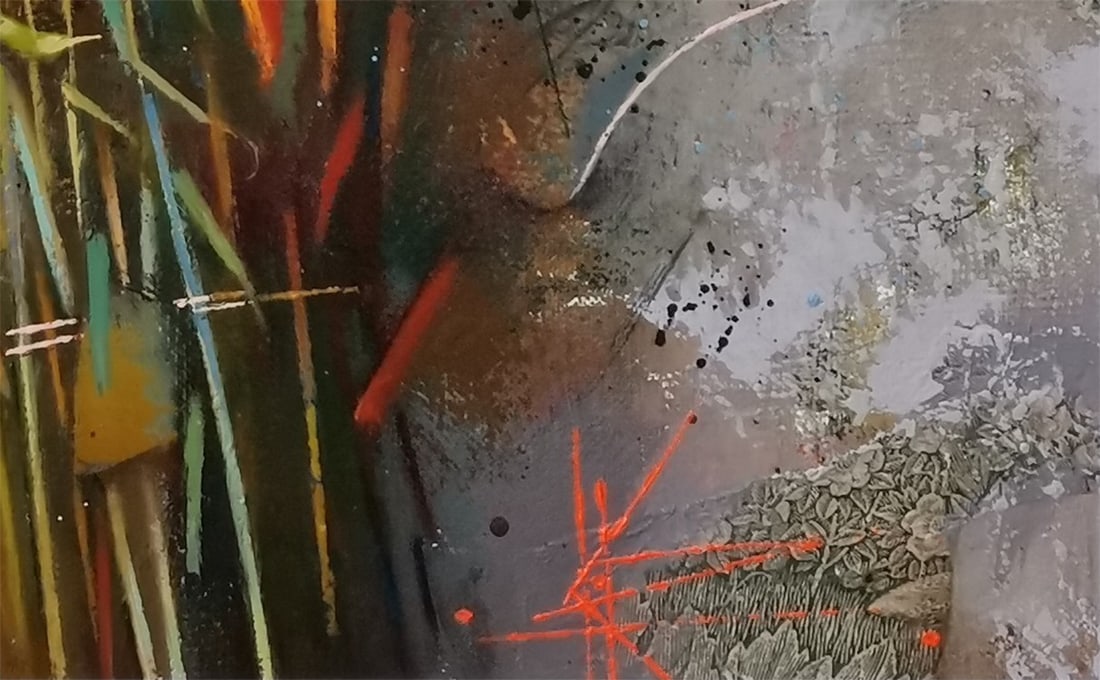 Abstract Oil painting Autumn mind Oksana Kyrylenko - 3