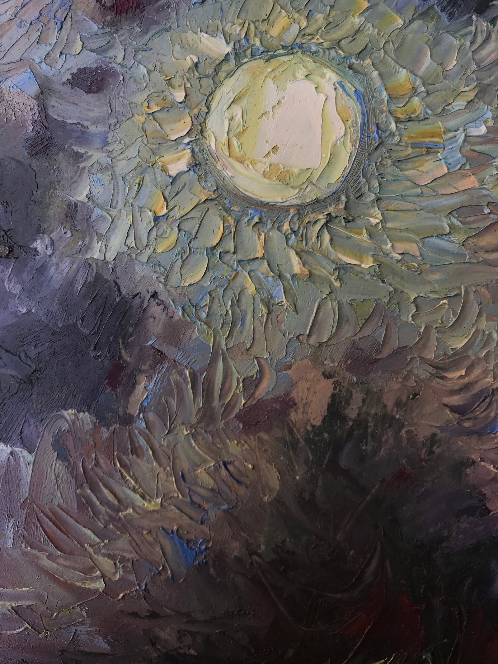 Abstract Oil painting Moonlight night.. Onyshchenko - 6