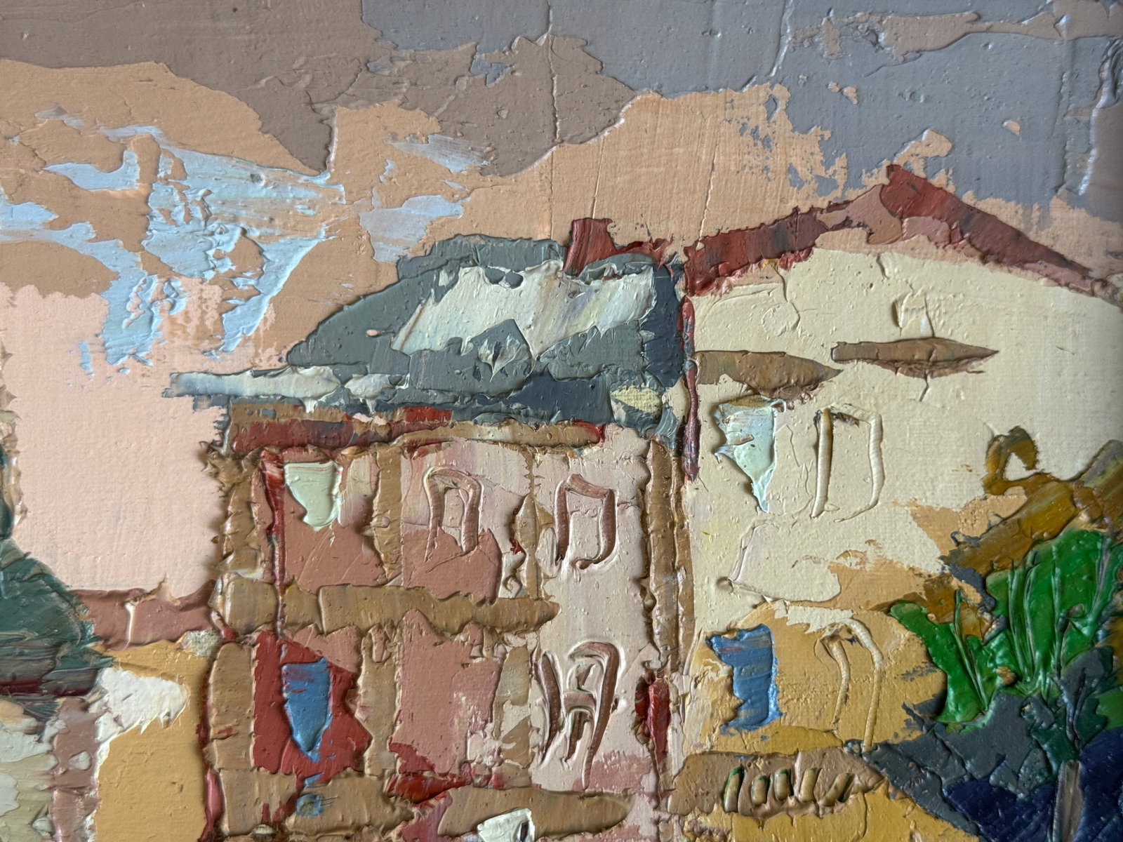 Oil painting with frame Lviv. Market K. Leonid - 4