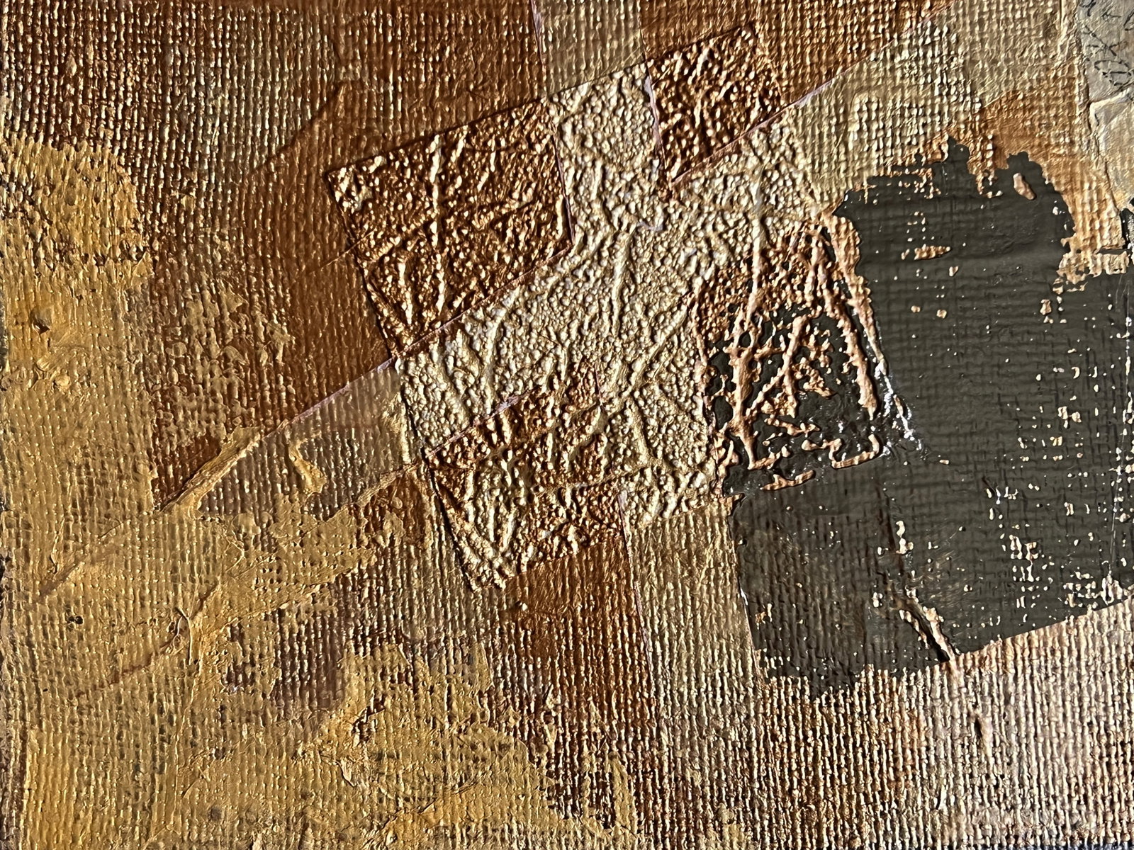 Perception Oil painting with frame gold K. Leonid - 5