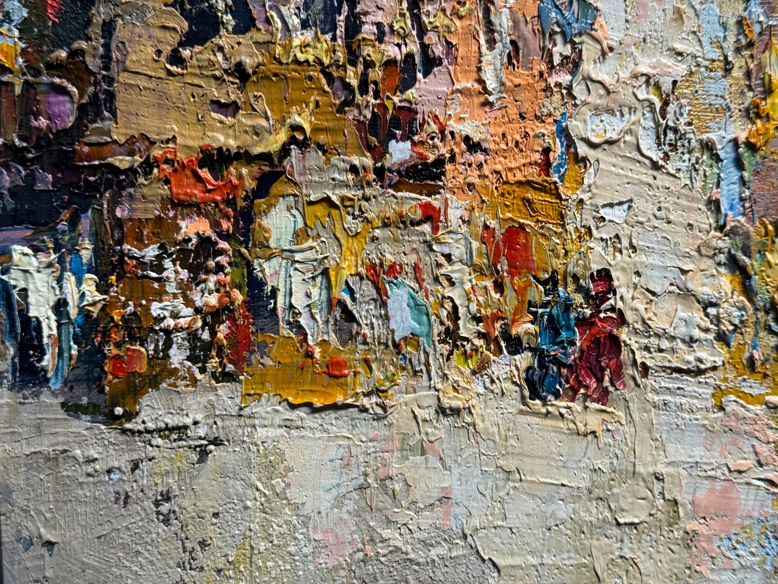 Oil painting with frame city K. Leonid - 4