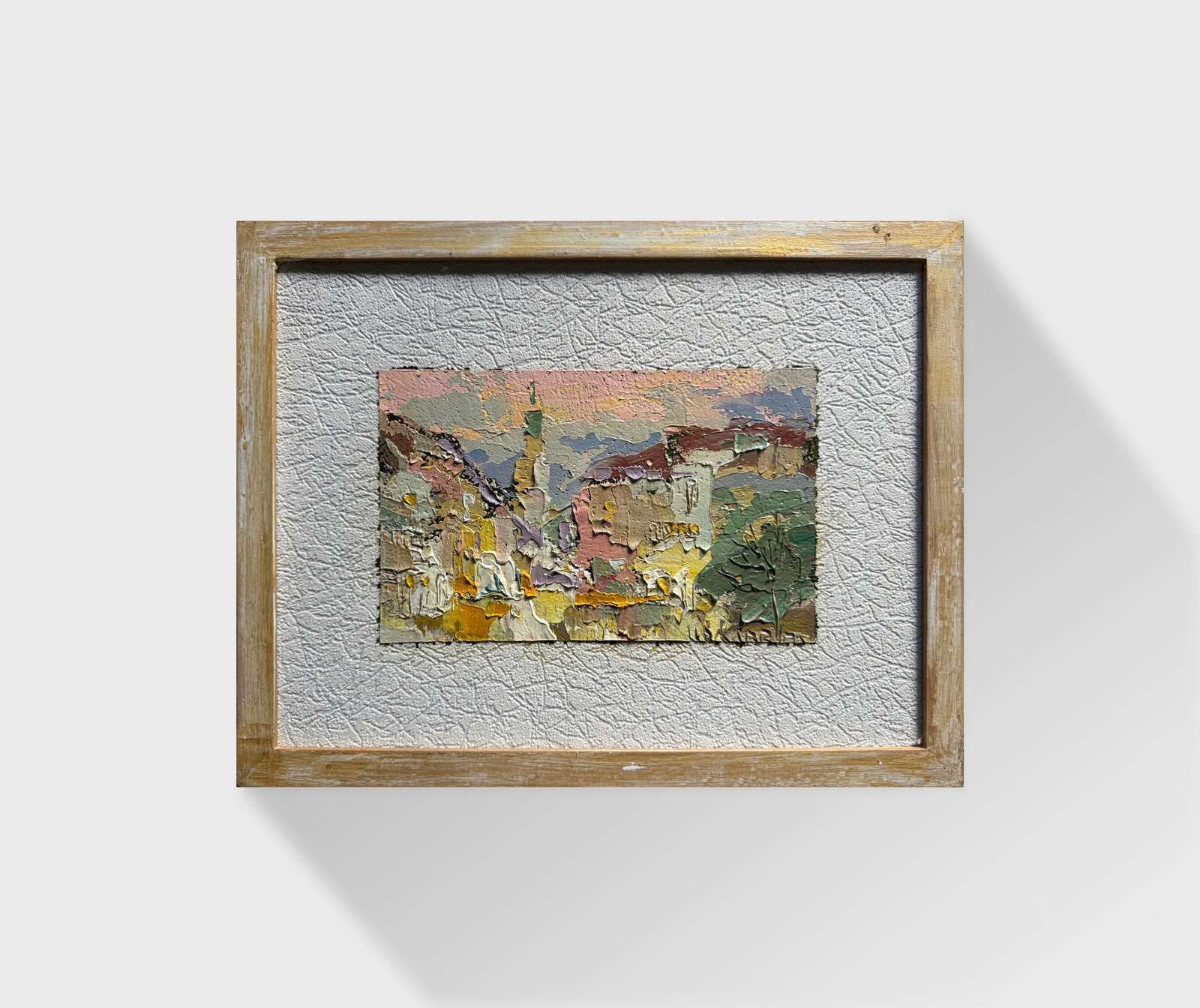 Oil painting with frame Lviv Square K. Leonid - 7