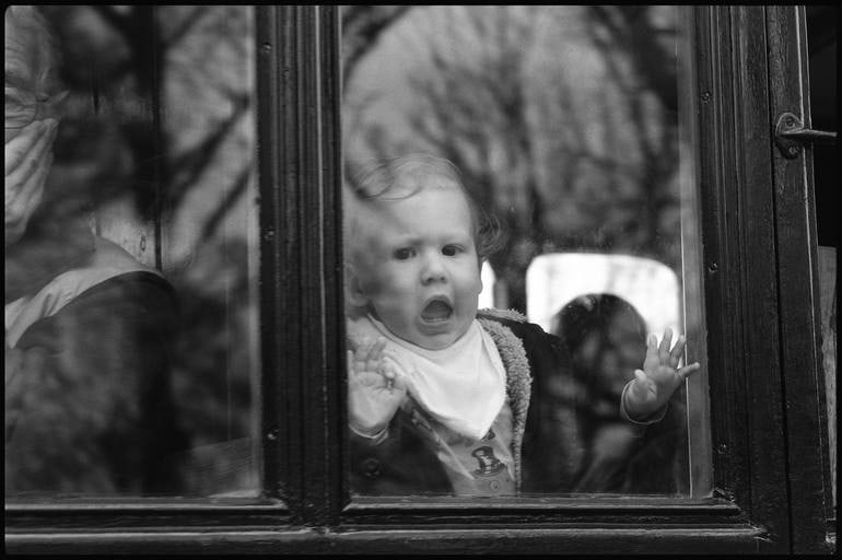 Toddler and Half Face, Mid-Suffolk Light Railway - Silver Gelatin Photograph (1 of 3)