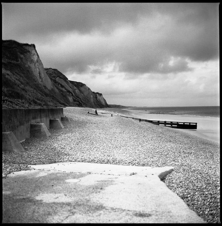 Sheringham Beach Iii, North Norfolk - Silver Gelatin Photograph: Title: Sheringham Beach Iii, North Norfolk - Silver Gelatin Photograph Description: 16 x 20 in Medium: Sheringham Beach III, North Norfolk - Silver Gelatin Photograph - Limited Edition of 10 Paul Cook