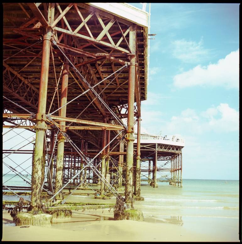 Cromer Pier Iii, North Norfolk 2012 ( Expired Film 2002) - Giclee Photograph: Title: Cromer Pier Iii, North Norfolk 2012 (Expired Film 2002) - Giclee Photograph Description: 20 x 20 in Medium: Cromer Pier III, North Norfolk 2012 (Expired Film 2002) - Giclee Photograph -