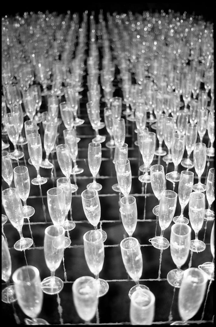 Edition 3/10 - Champagne Flutes, Chinon, France - Silver Gelatin Photograph (1 of 3)
