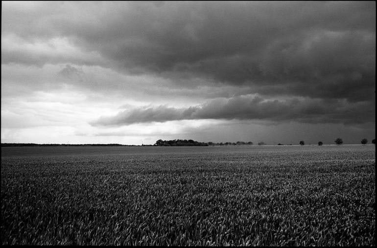Skyscape, Occold, Suffolk - Silver Gelatin Photograph: Title: Skyscape, Occold, Suffolk - Silver Gelatin Photograph Description: 20 x 16 in Medium: Skyscape, Occold, Suffolk - Silver Gelatin Photograph - Limited Edition of 10 Paul Cooklin United Kingdom P