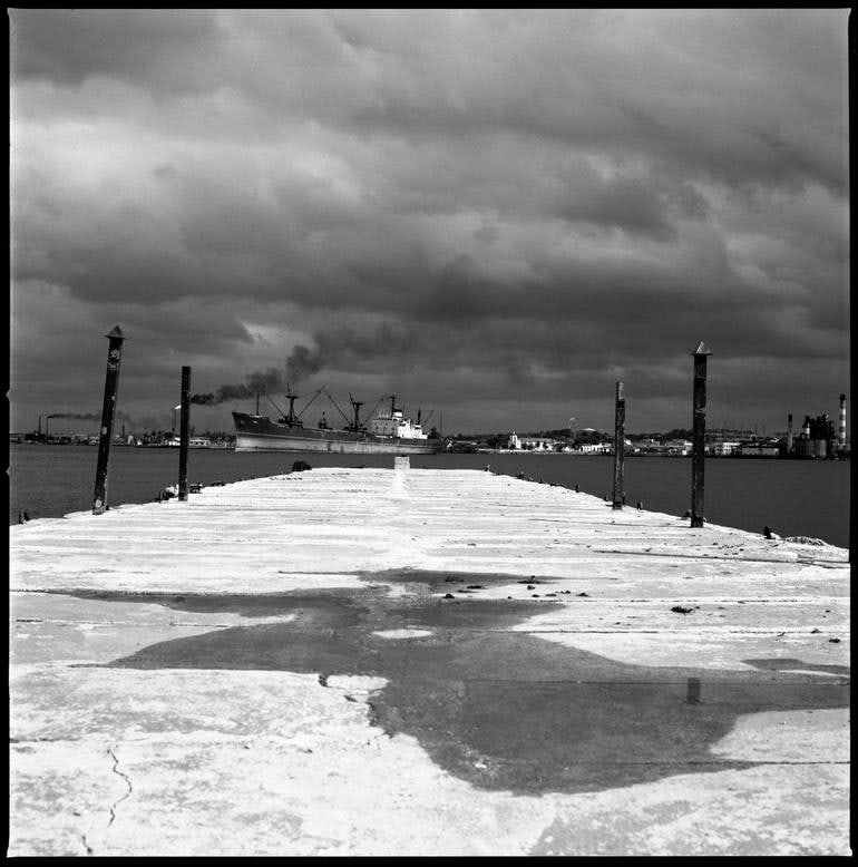 Merchant Ship, Havana Harbour, Havana, Cuba - Silver Gelatin Photograph (1 of 3)