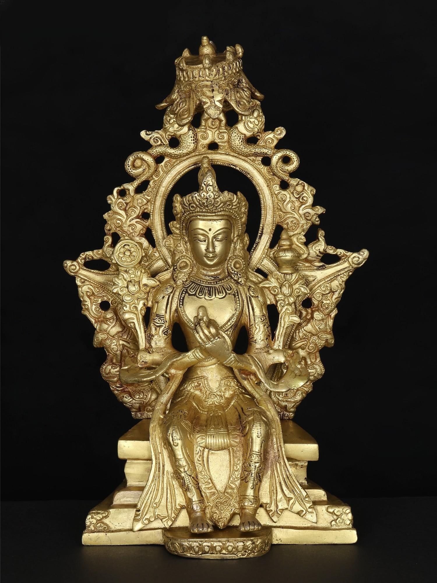 10" Maitreya Buddha - The Future Buddha / Brass Statue (1 of 2)