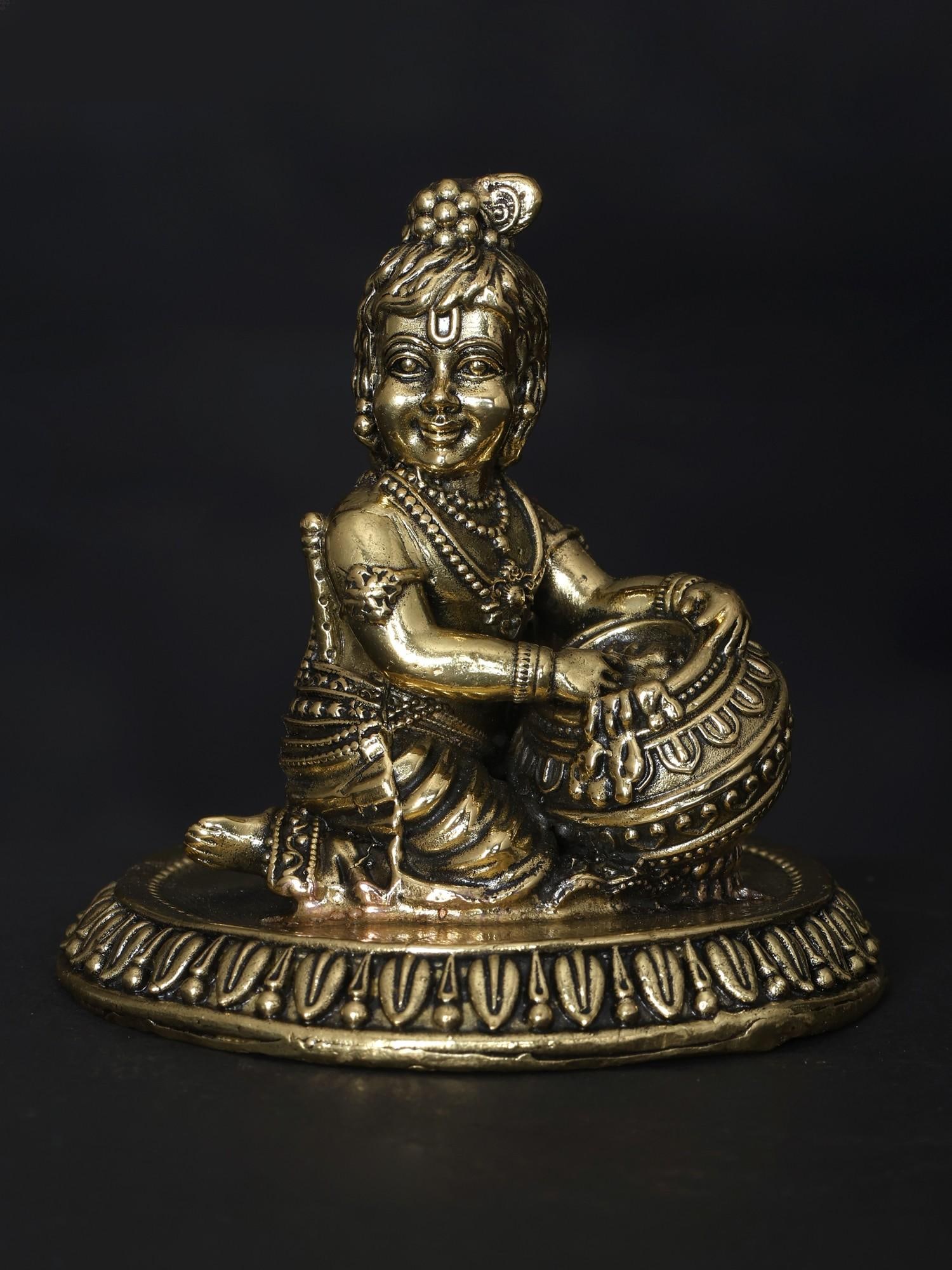 3" Small Superfine Butter Krishna / Brass Statue: Title: 3" Small Superfine Butter Krishna / Brass Statue Description: Additional Information: itemcode: DDO922 Reserve: $52.00 Shipping: Domestic: Shipping rates are determined by destination Internati