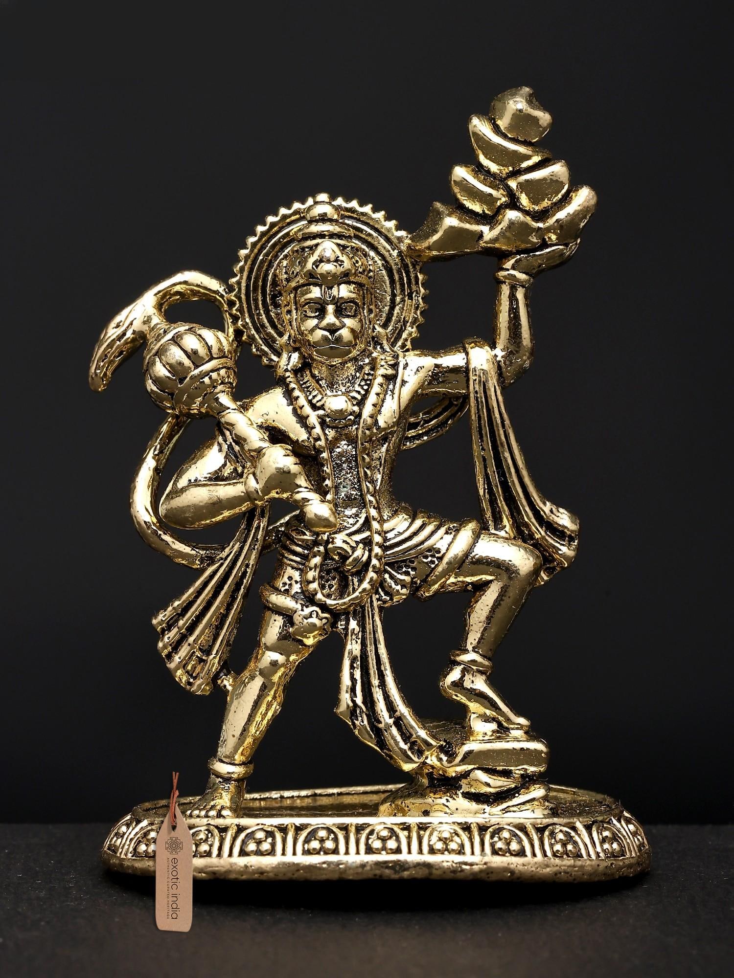 2" Small Sanjivani Hanuman / Brass Statue: Title: 2" Small Sanjivani Hanuman / Brass Statue Description: Additional Information: itemcode: DDO931 Reserve: $32.00 Shipping: Domestic: Shipping rates are determined by destination International: