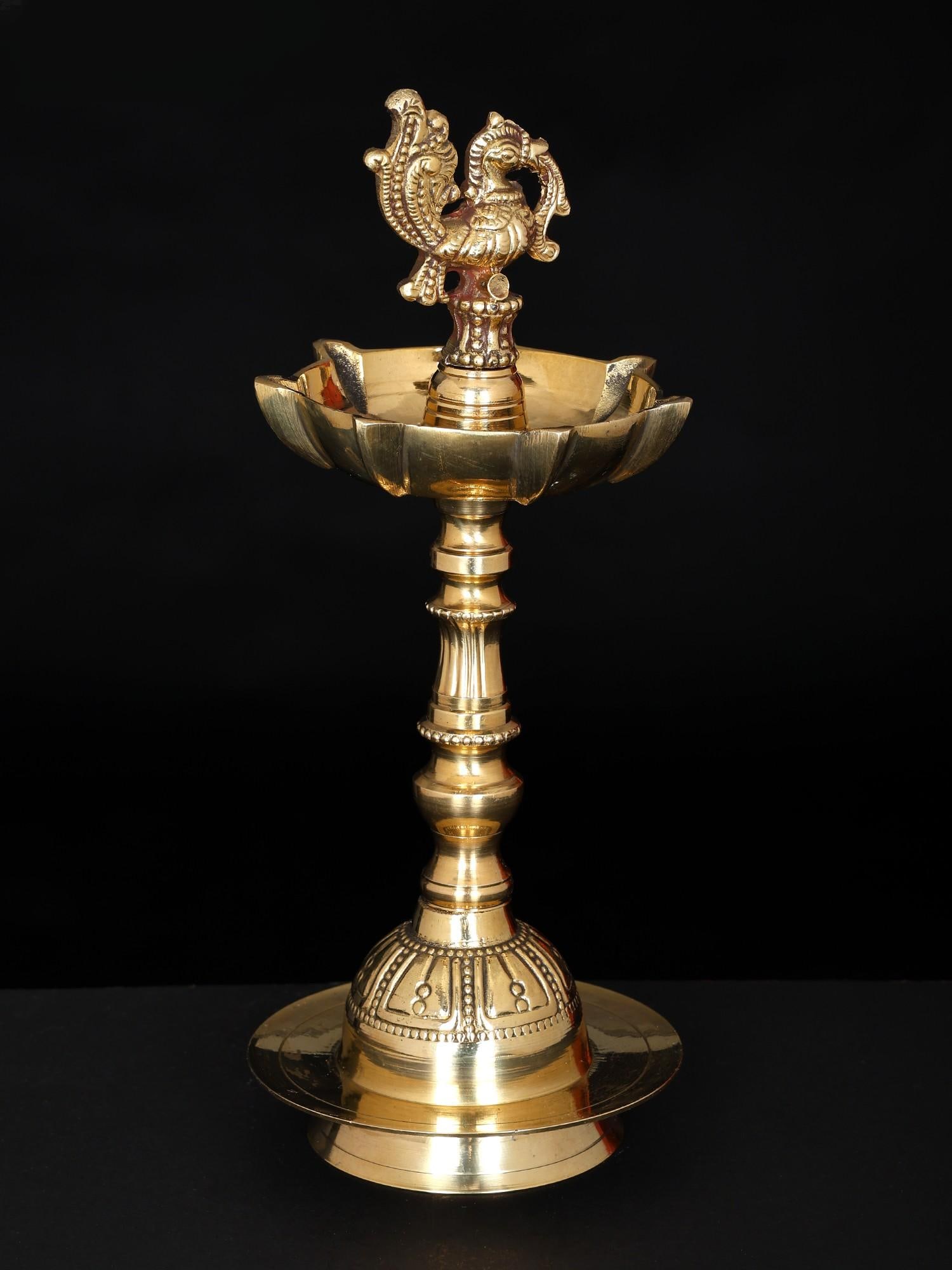 9" Small Peacock Lamp in Brass: Title: 9" Small Peacock Lamp in Brass Description: Additional Information: itemcode: DDO932 Reserve: $83.00 Shipping: Domestic: Shipping rates are determined by destination International: Foreign
