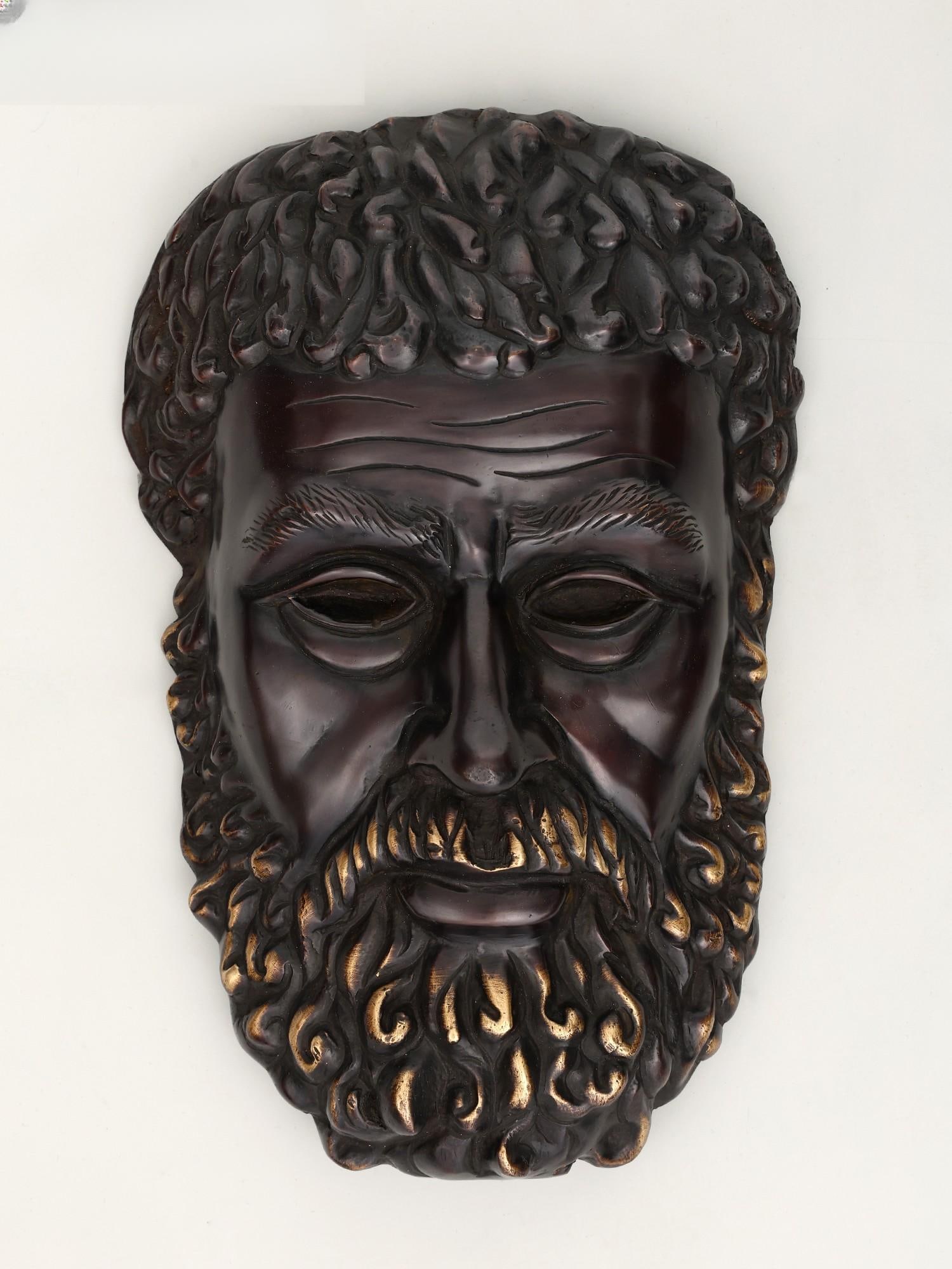 10" Plato - Ancient Greek Philosopher / Wall Hanging Brass Statue: Title: 10" Plato - Ancient Greek Philosopher / Wall Hanging Brass Statue Description: Additional Information: itemcode: DDO967 Reserve: $160.00 Shipping: Domestic: Shipping rates are determined by