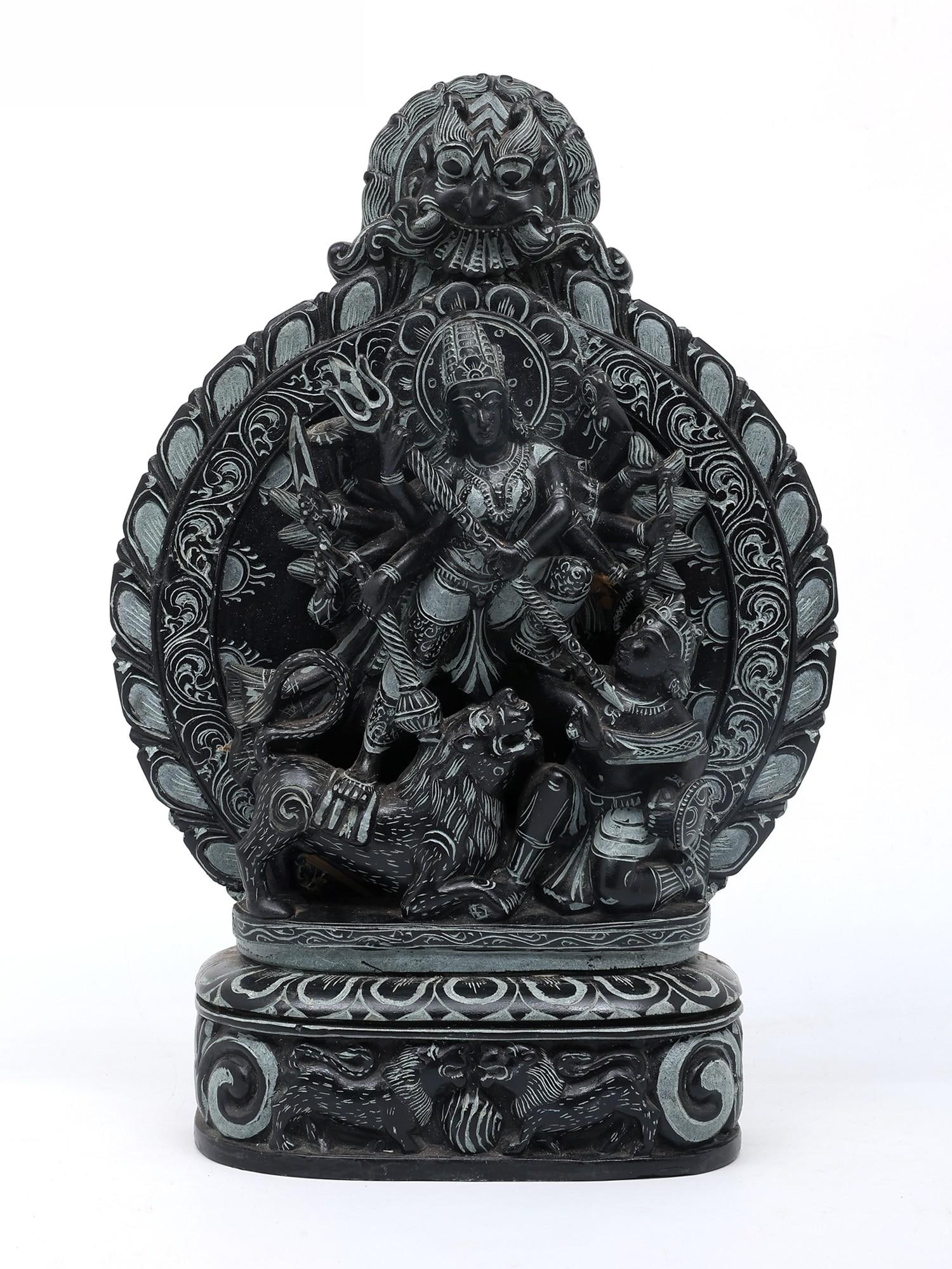 15" Mahishasuramardini Goddess Durga / Sand Stone Statue / Made in Orissa (1 of 2)