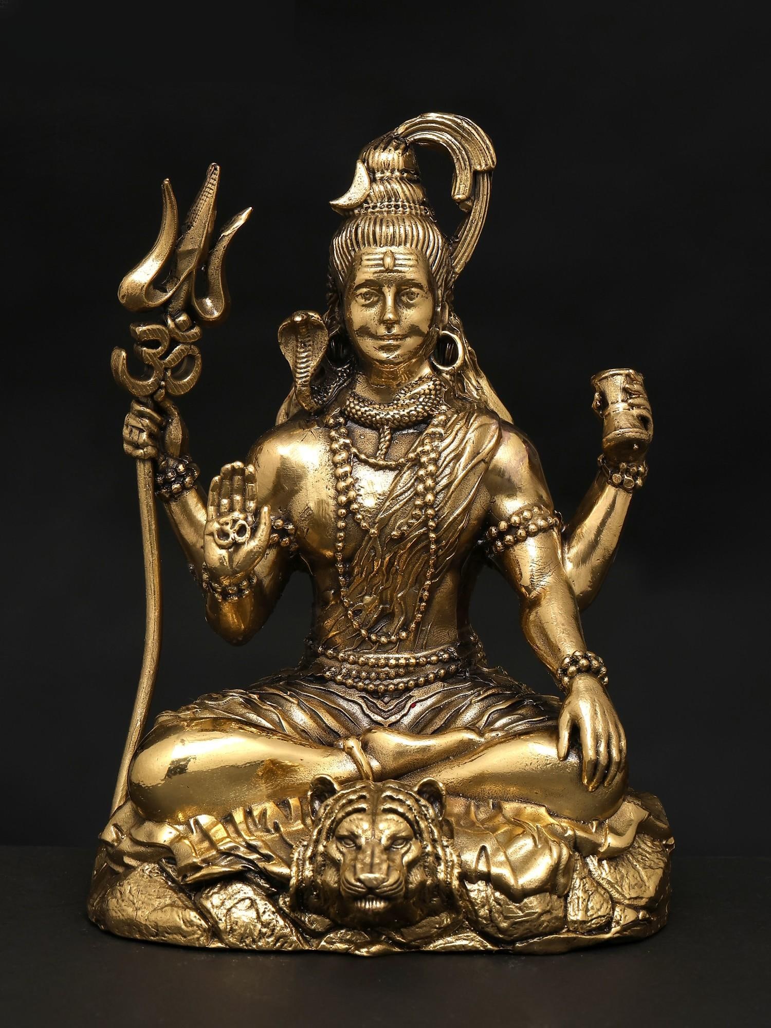 5" Small Superfine Four Armed Blessing Lord Shiva / Brass Statue: Title: 5" Small Superfine Four Armed Blessing Lord Shiva / Brass Statue Description: Additional Information: itemcode: DDP074 Reserve: $103.00 Shipping: Domestic: Shipping rates are determined by