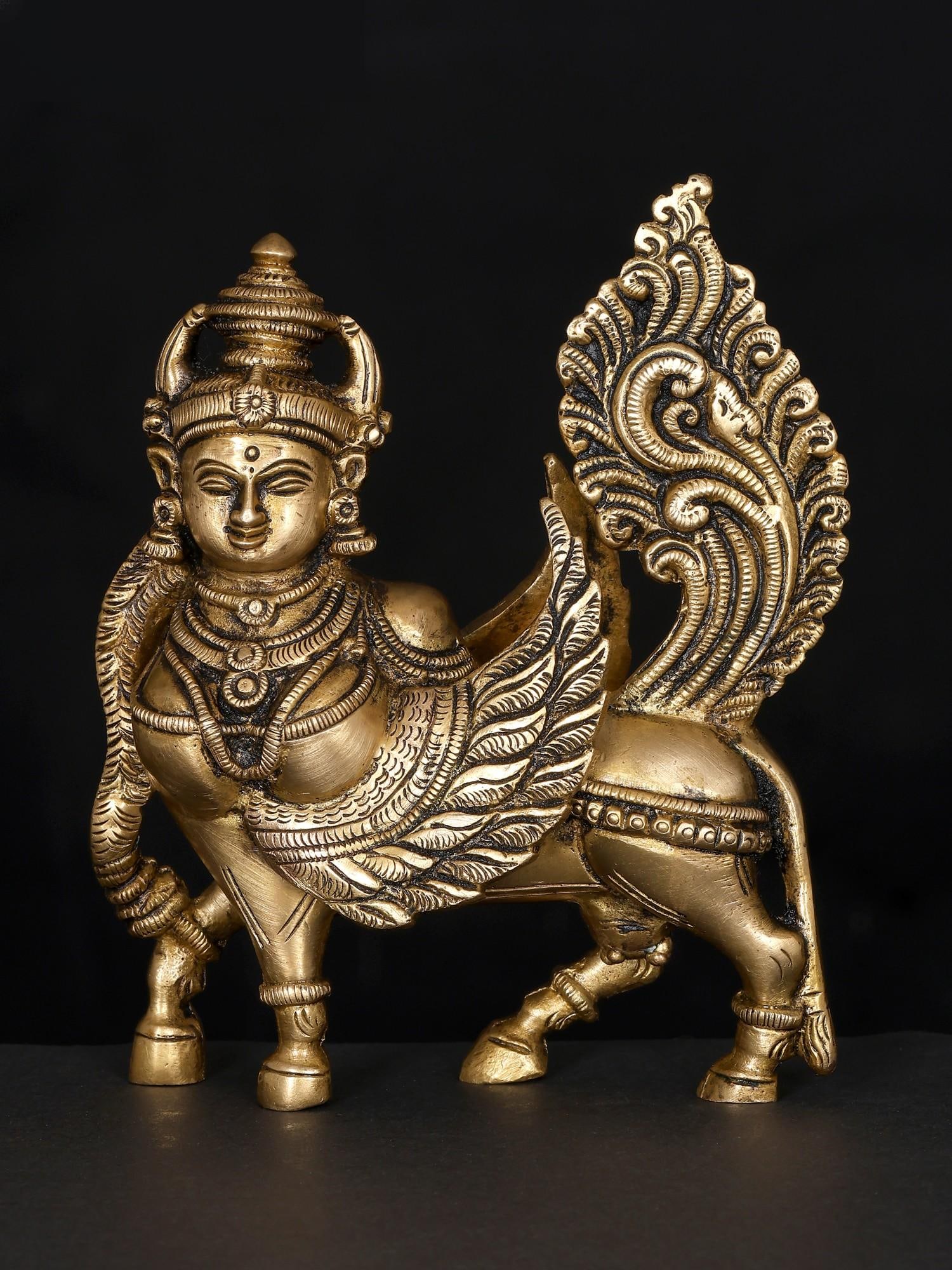5" Small Kamadhenu Cow / Brass Statue: Title: 5" Small Kamadhenu Cow / Brass Statue Description: Additional Information: itemcode: DDP087 Reserve: $98.00 Shipping: Domestic: Shipping rates are determined by destination International: Forei