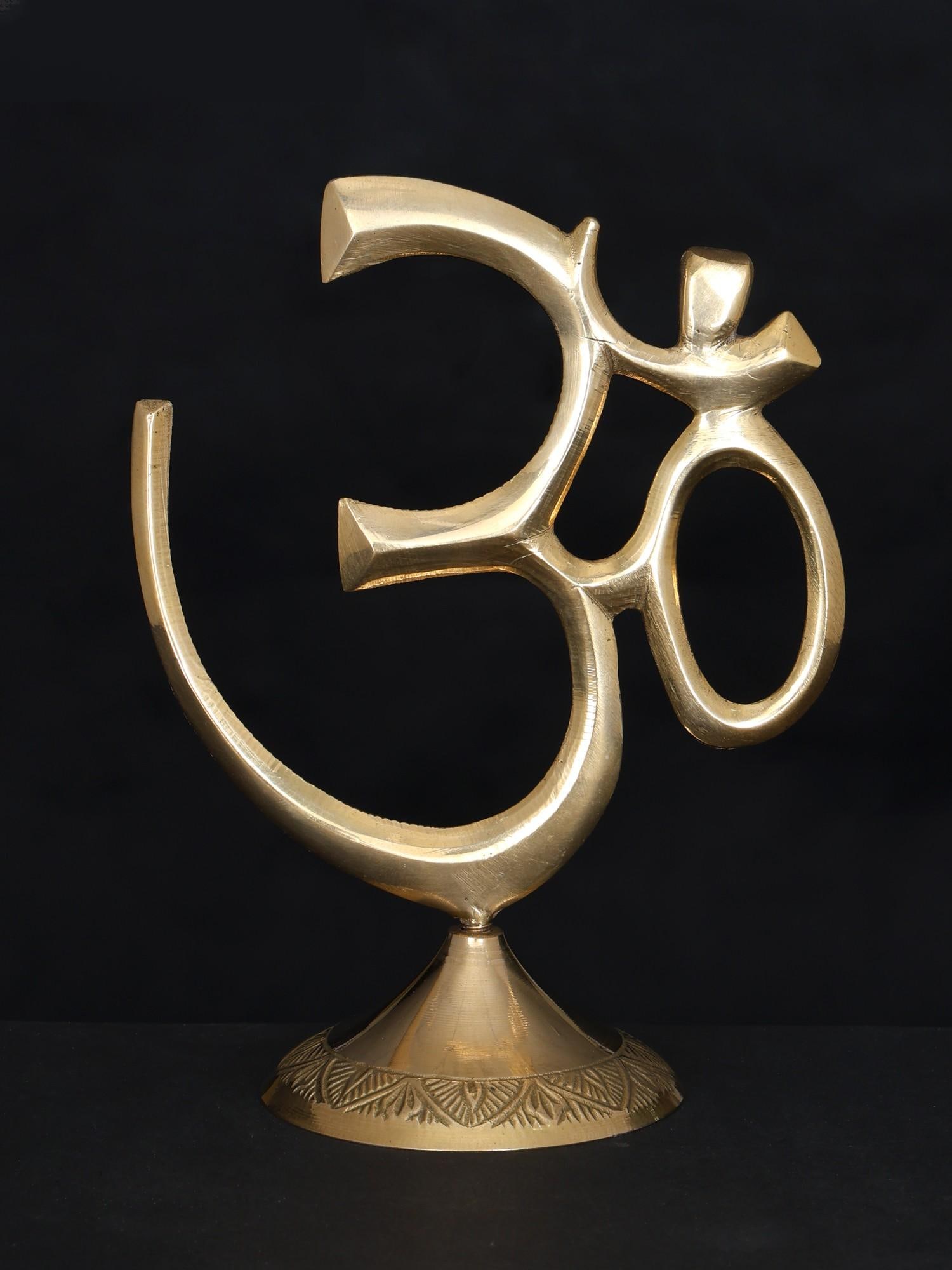 Brass Om (Aum): Title: Brass Om (Aum) Description: Additional Information: itemcode: DDP180 Reserve: $36.00 Shipping: Domestic: Shipping rates are determined by destination International: Foreign shipping rates are