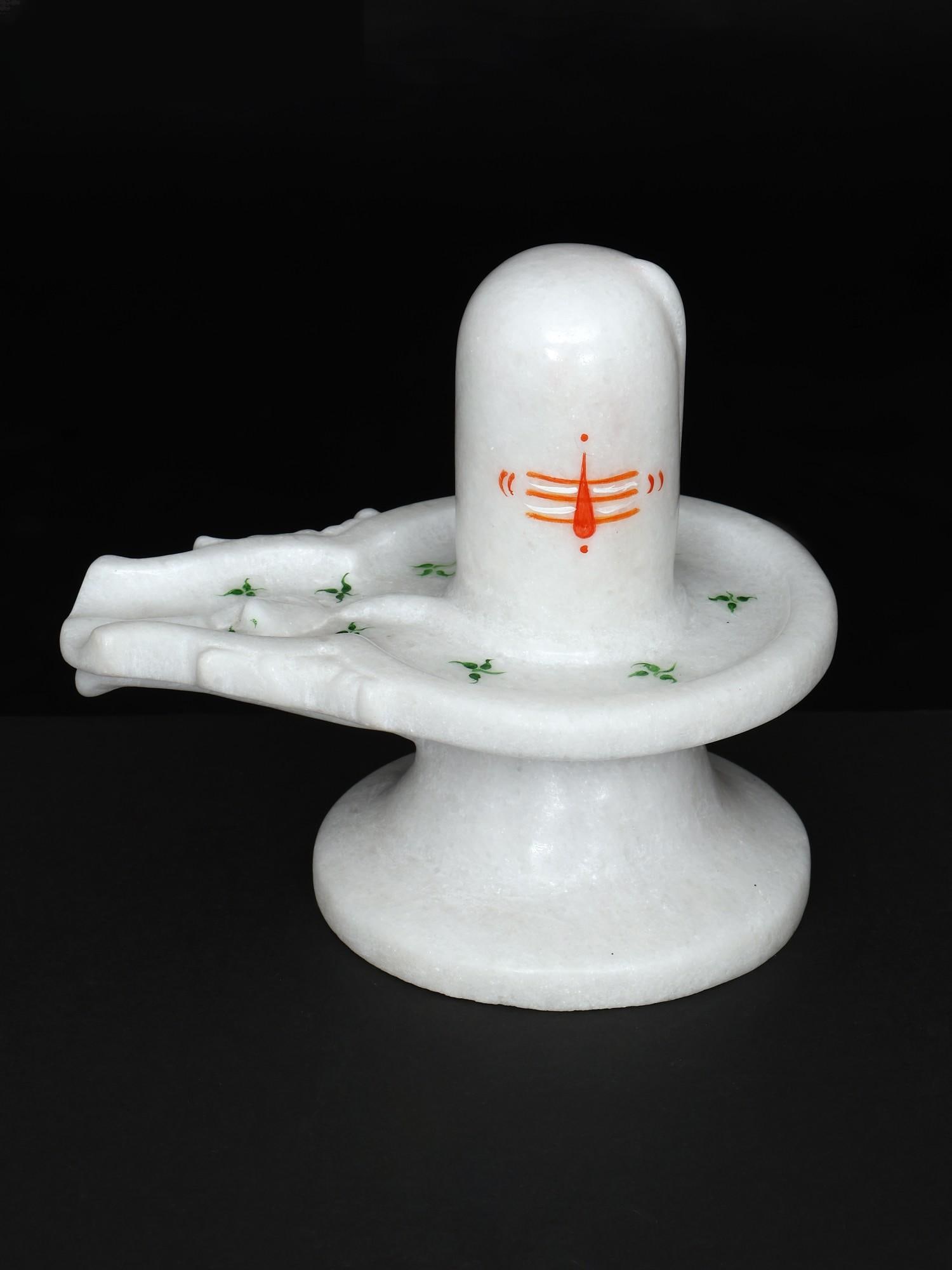 6" Shivalingam in White Marble: Title: 6" Shivalingam in White Marble Description: Additional Information: itemcode: DDP188 Reserve: $326.00 Shipping: Domestic: Shipping rates are determined by destination International: Foreign