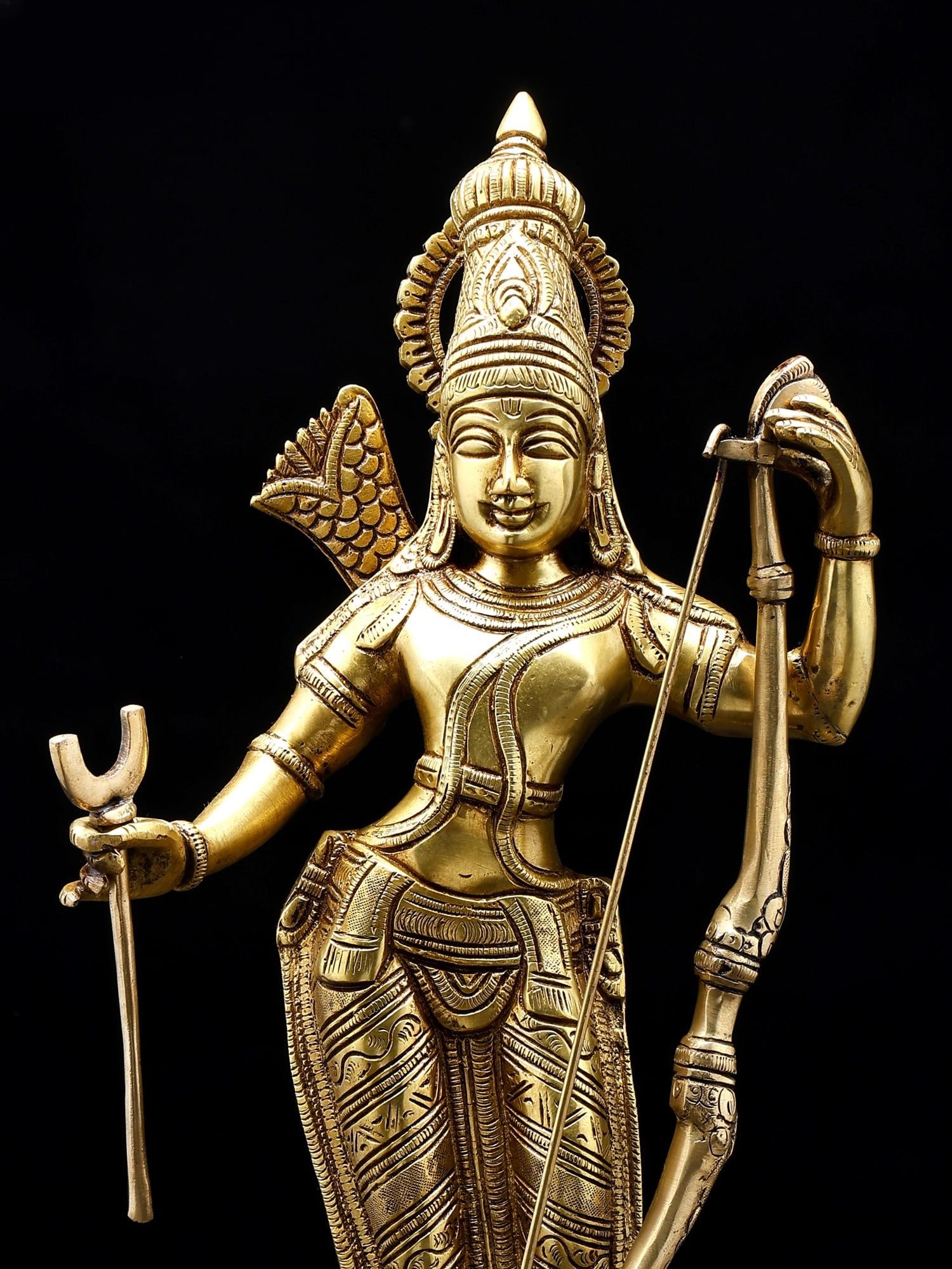 Standing Prabhu Shri Ram / Brass Statue - 2