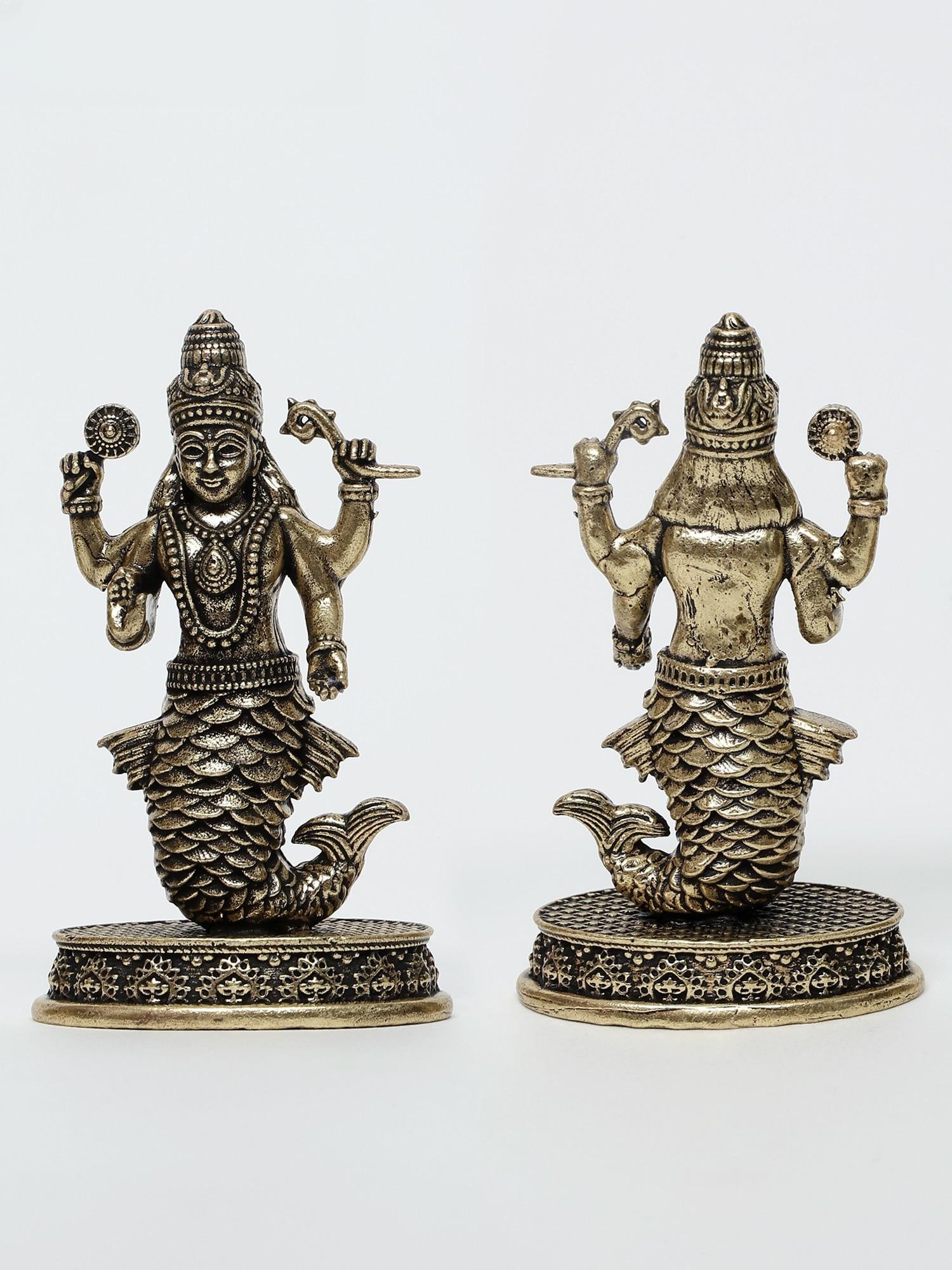 2" Small Superfine Dashavatara Set / Set of 10 Statues - 2