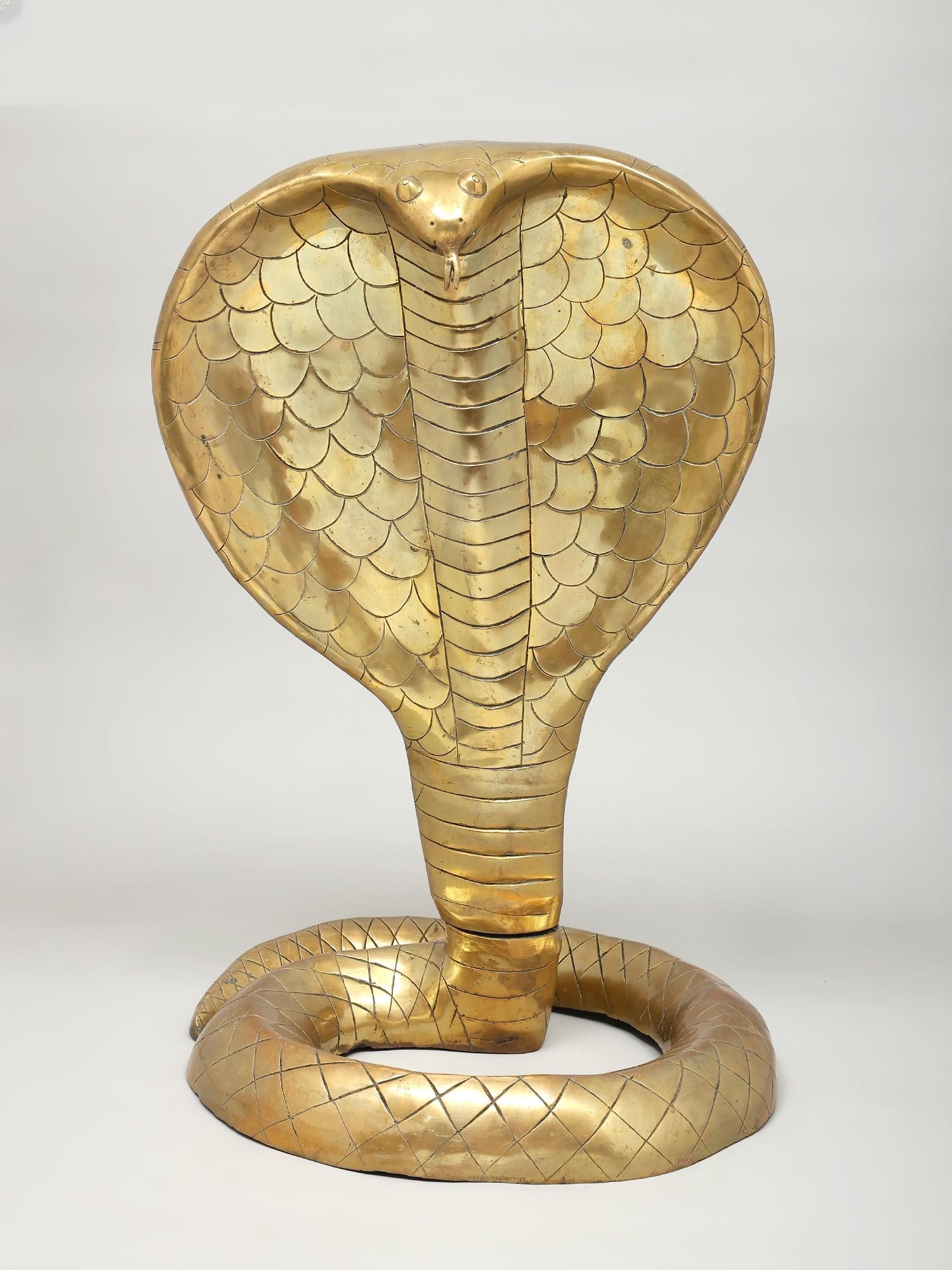 24" Brass Serpent Statue / Brass Statue / Made in India (1 of 2)