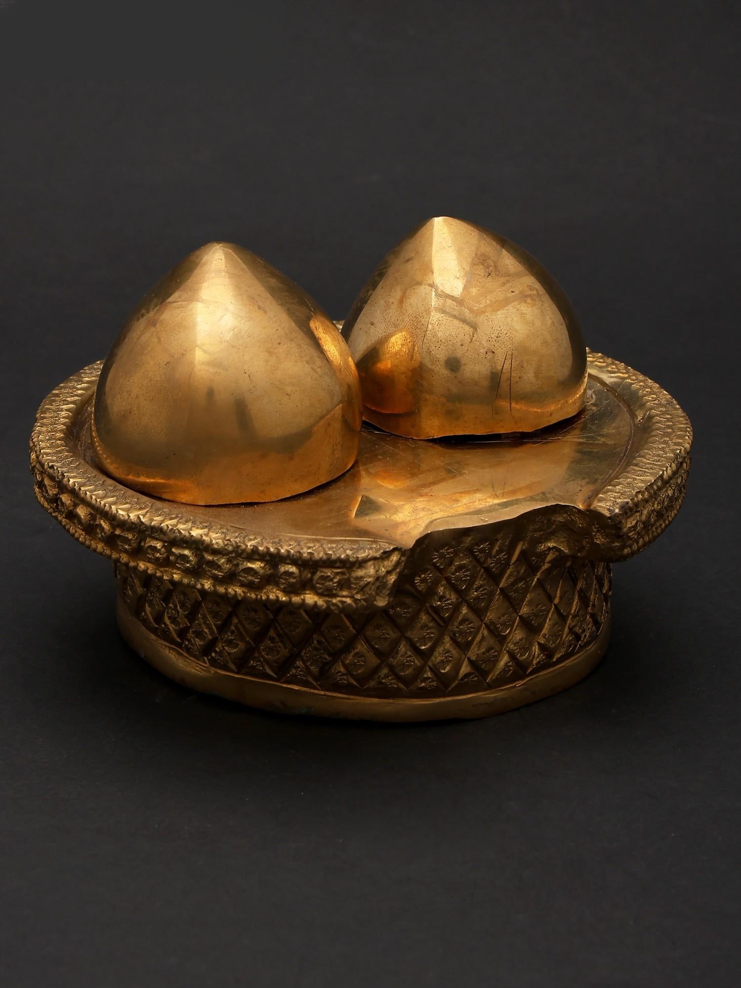 4" Small Brass Ritual Item - 2