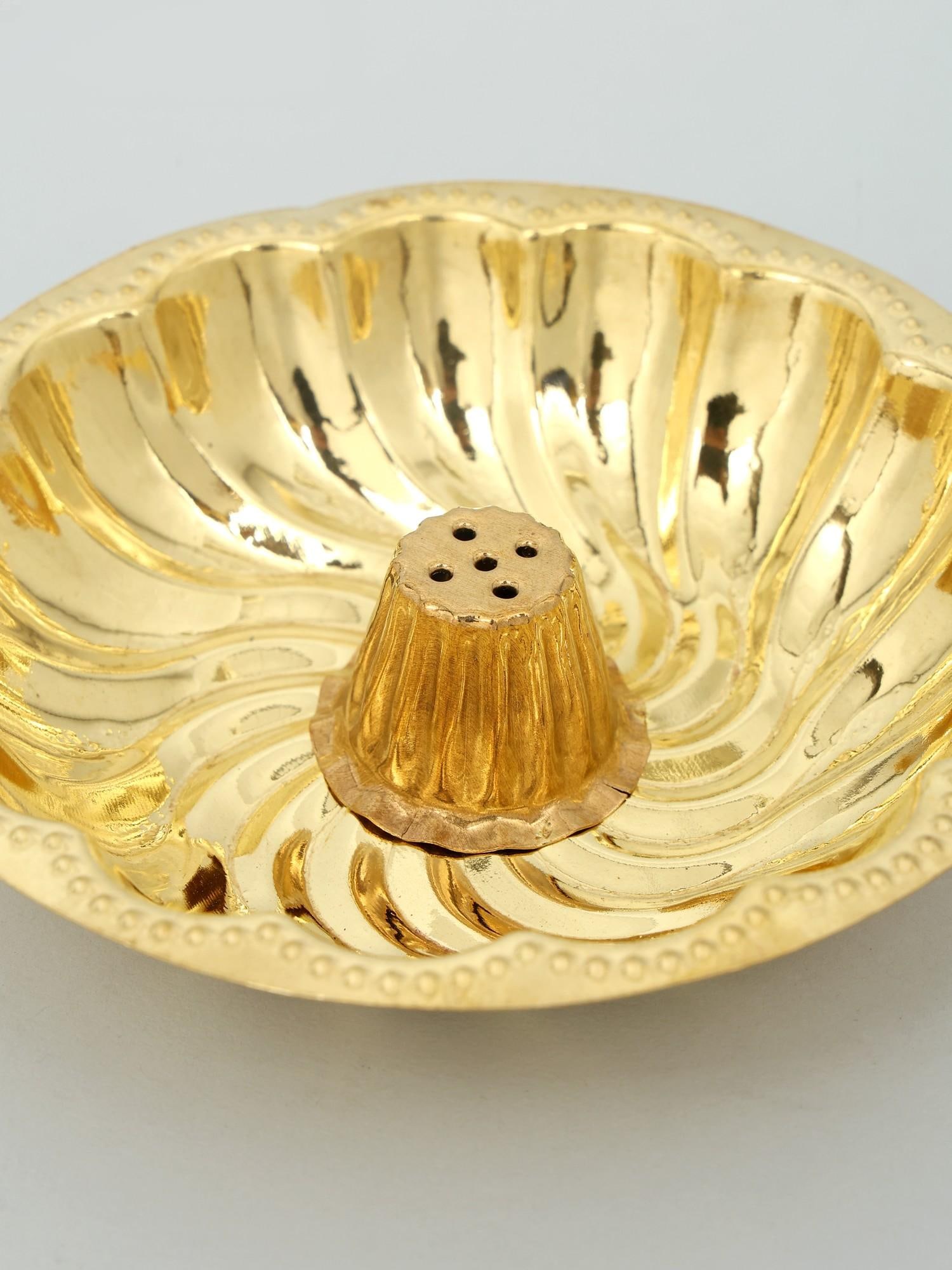 5" Agarbatti Stand in Brass for Temple - 2