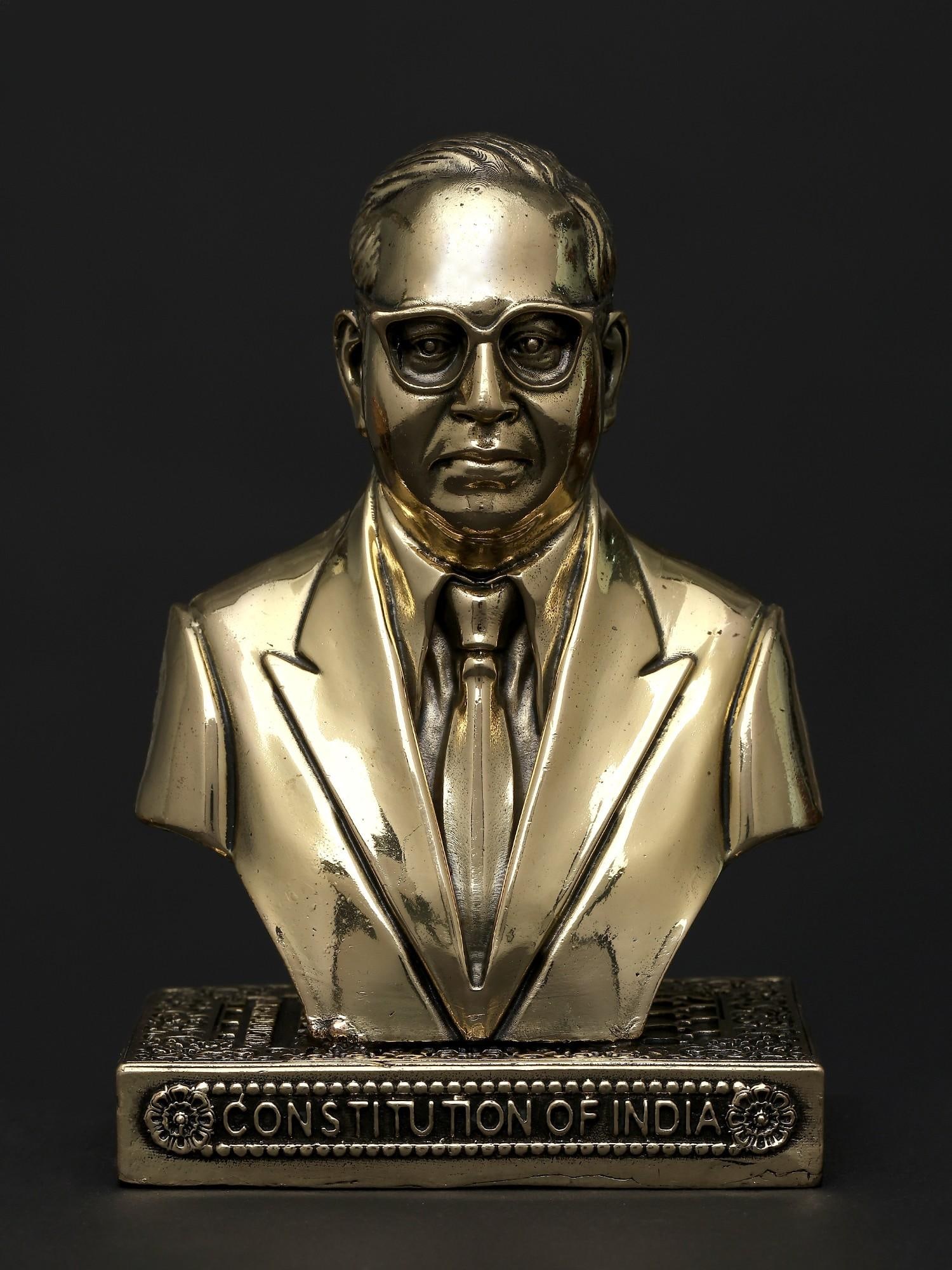 4" Small Baba Saheb Dr. Bhimrao Ambedkar Bust - The Father of The Indian Constitution / Superfine (1 of 2)