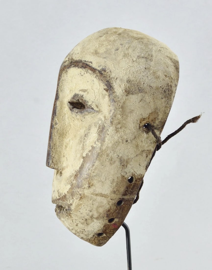 Powerful Lega idimu Wooden Mask Bwami Congo Drc Zaire African Tribal Art mc 1844 - 8